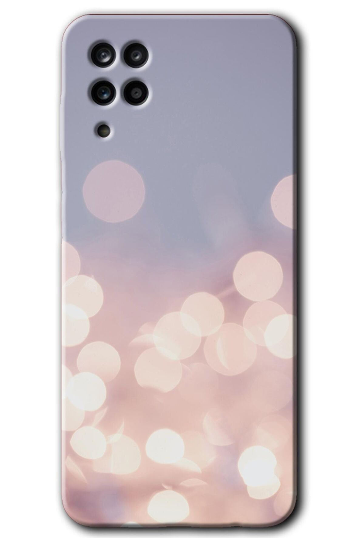 Galaxy M12 Kılıf HD Desen Baskılı Arka Kapak - Blur Lights 