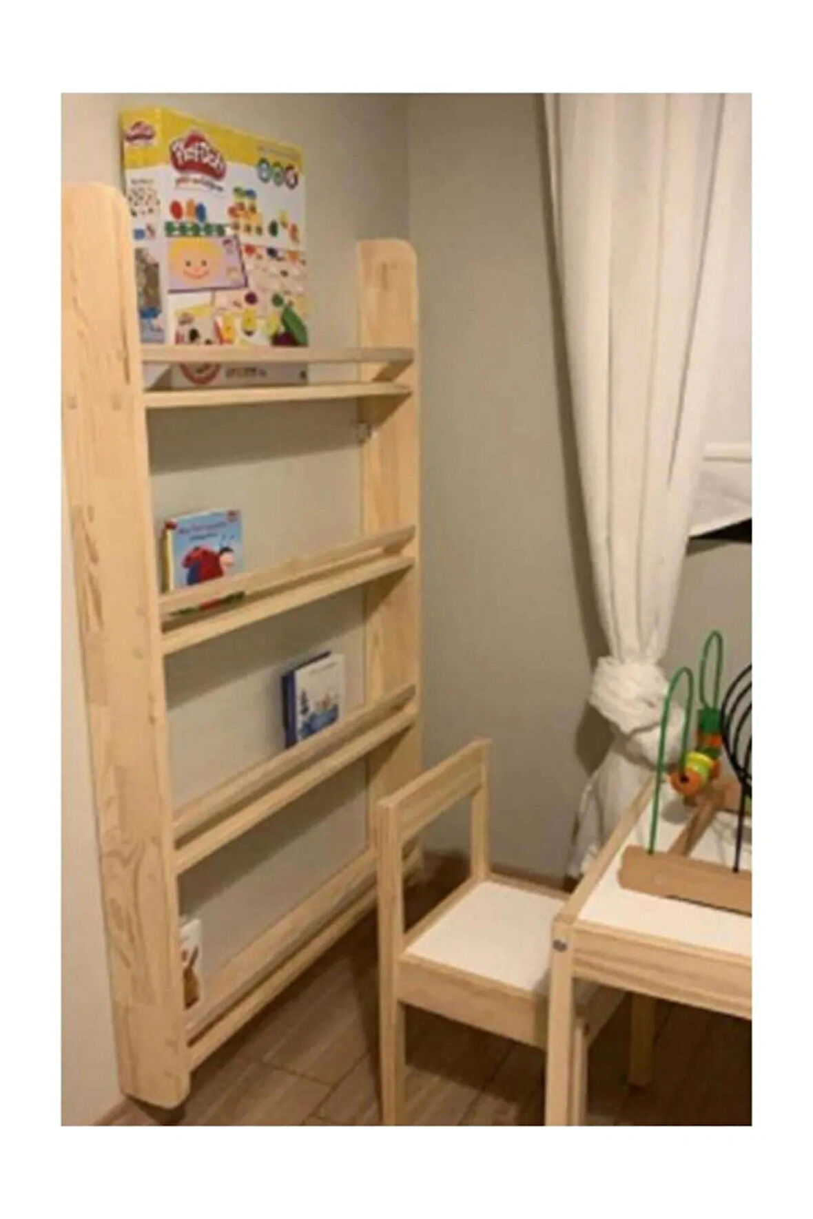  Montessori Kitaplık Çocuk Odası Eğitici Kitaplık