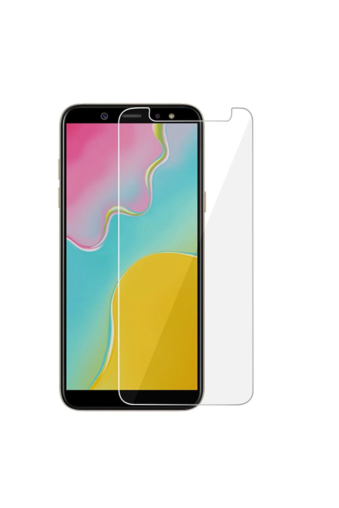 Samsung Galaxy A6 Plus Kırılmaz Ekran Koruyucu Temperli Cam