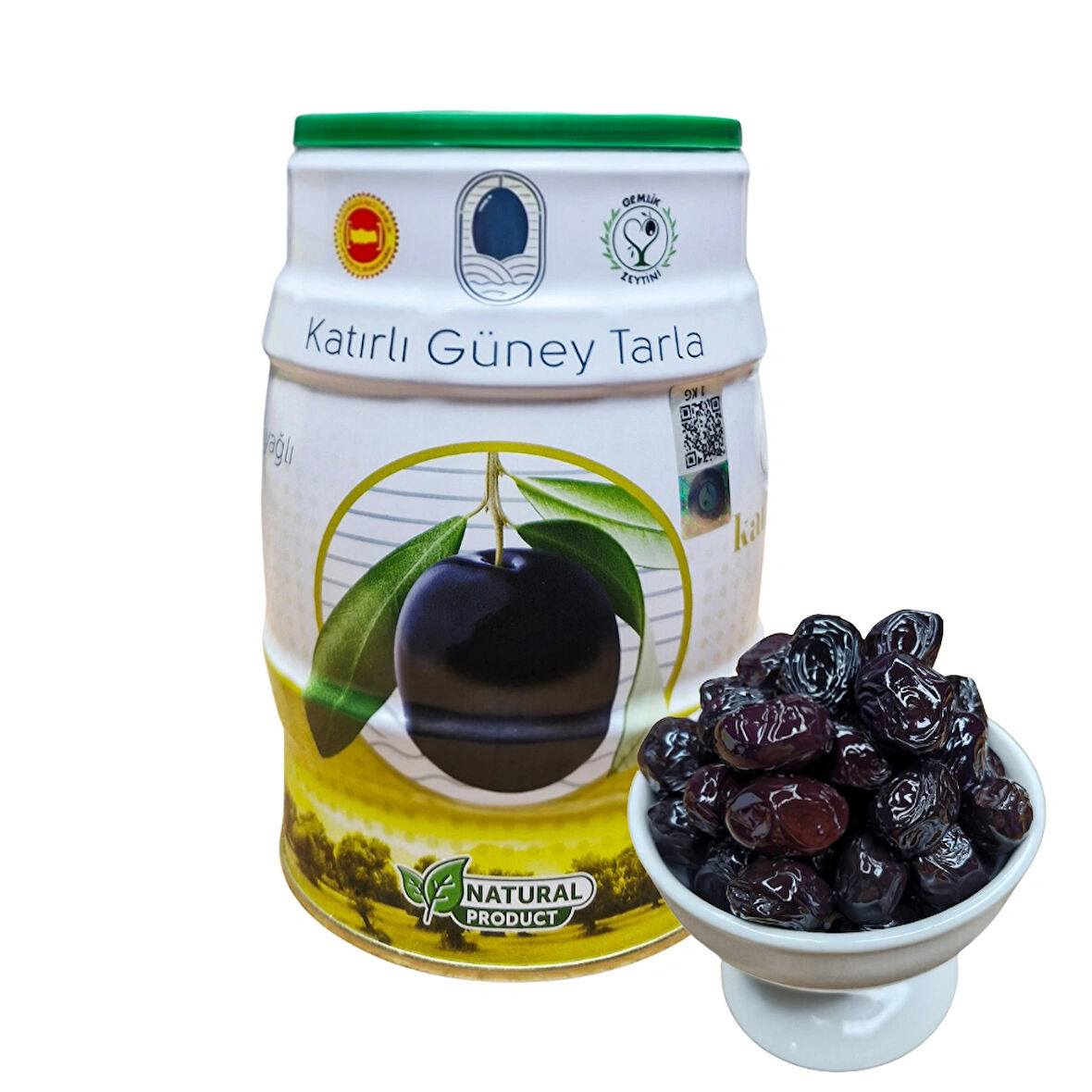 KATIRLI GÜNEY TARLA SOFRALIK SİYAH ZEYTİN 1 KG (M-S)