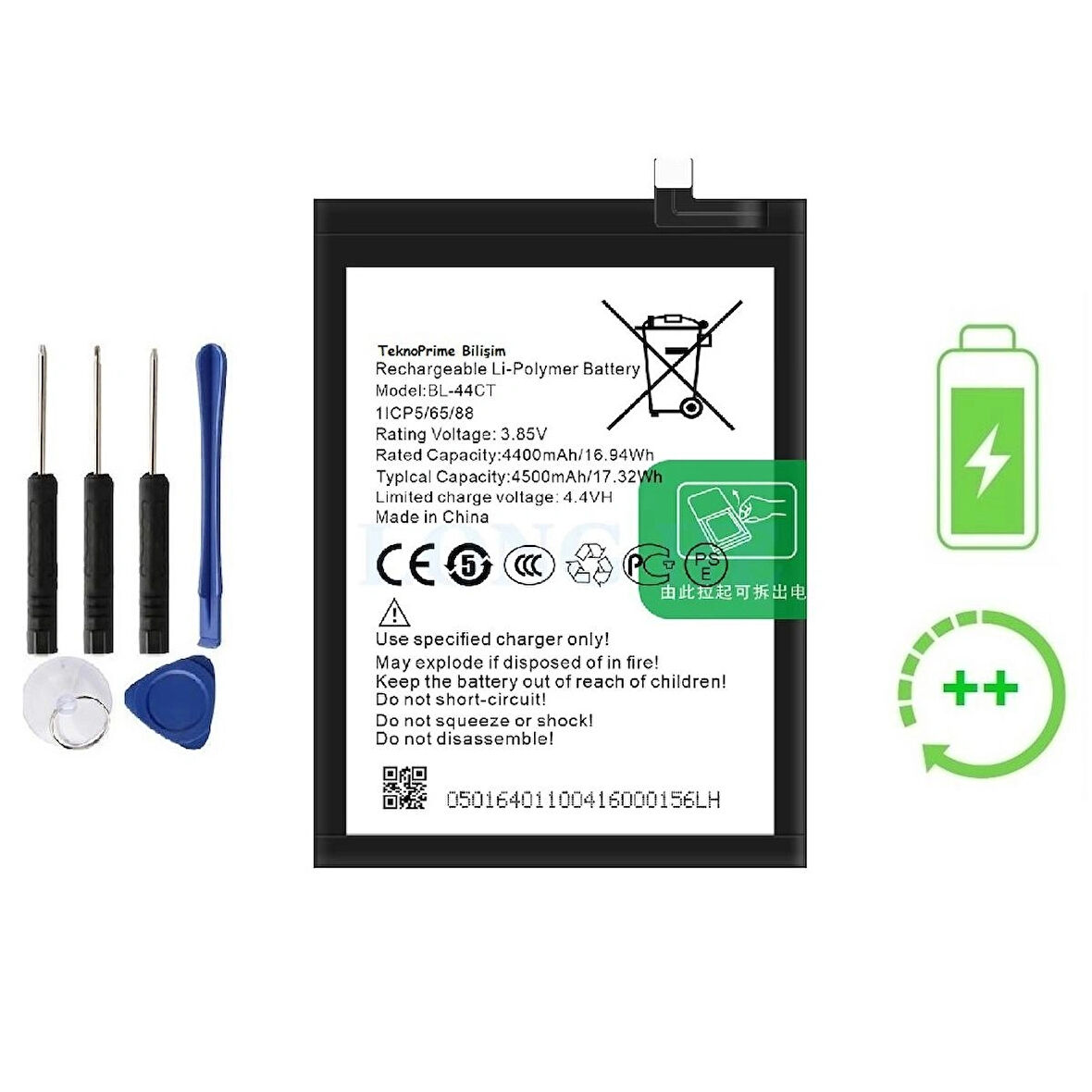  Tecno Camon 16 Premier ile Uyumlu  Güclendirilmis İthal Pil Batarya BL-44CT