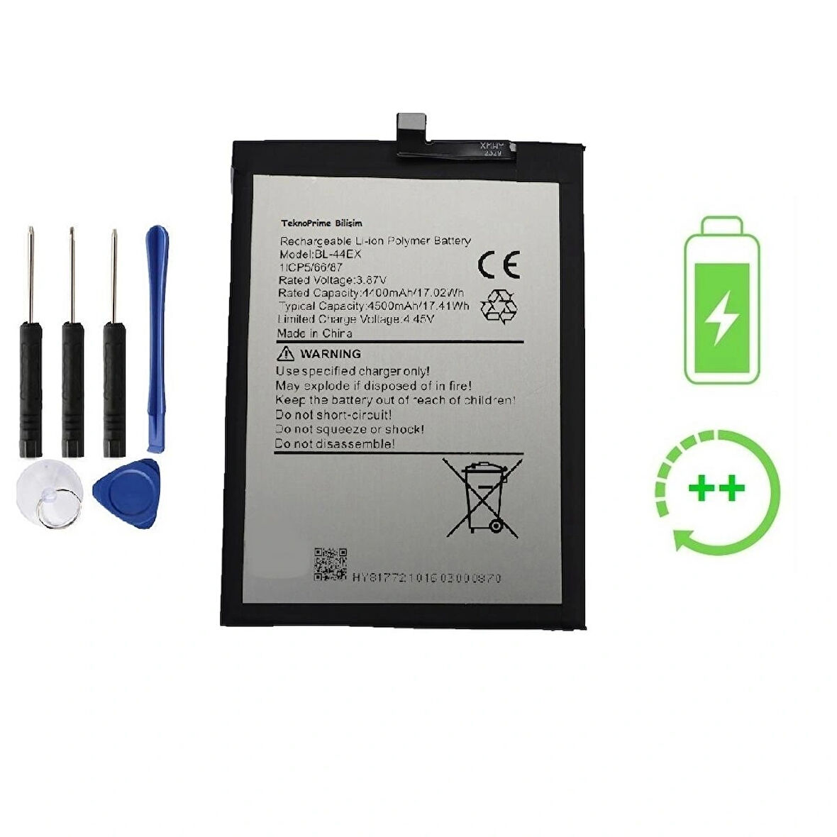 İnfinix Zero 20 İle Uyumlu  Güclendirilmis İthal Pil Batarya BL-44EX