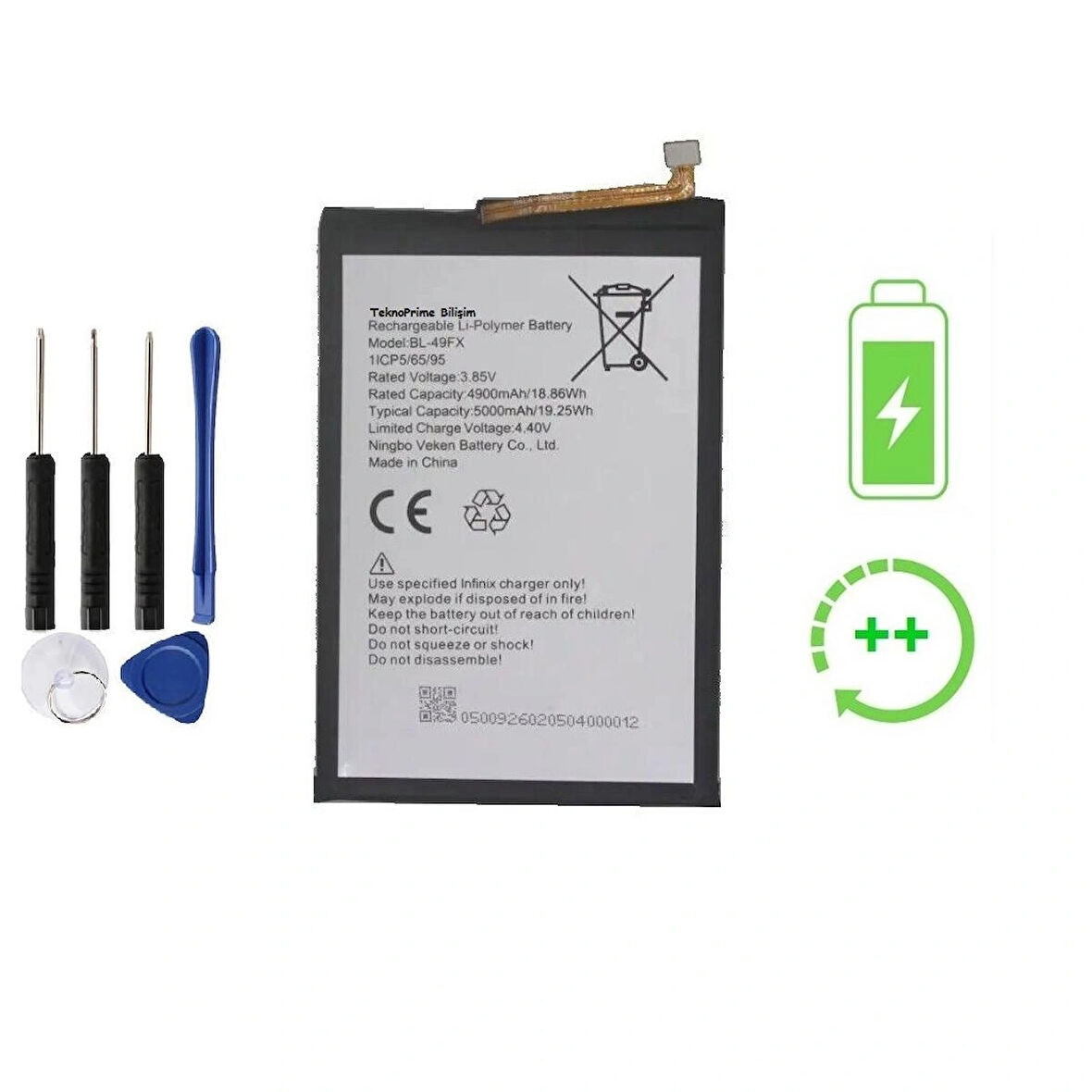 İnfinix Hot 9 İle Uyumlu  Güclendirilmis İthal Pil Batarya BL-49FX