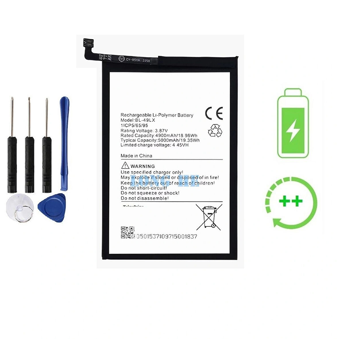 İnfinix Hot 12i İle Uyumlu  Güclendirilmis İthal Pil Batarya BL-49LX