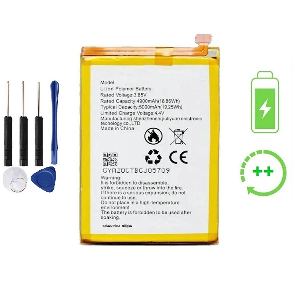 Omix x500 İle Uyumlu  Güclendirilmis İthal Pil Batarya