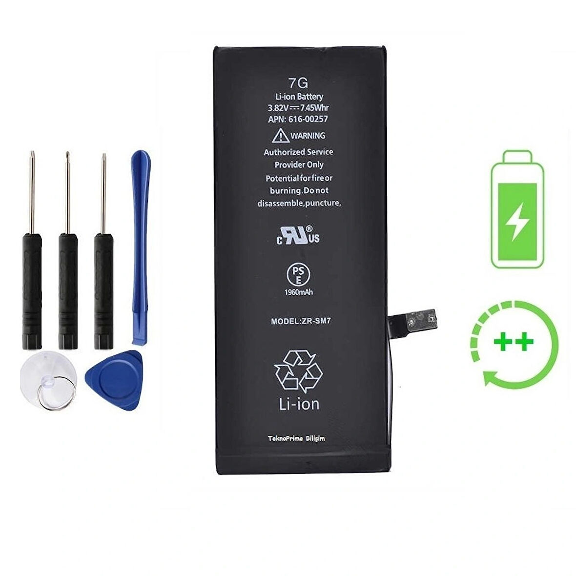 İphone 7 İle Uyumlu  Güclendirilmis İthal Pil Batarya