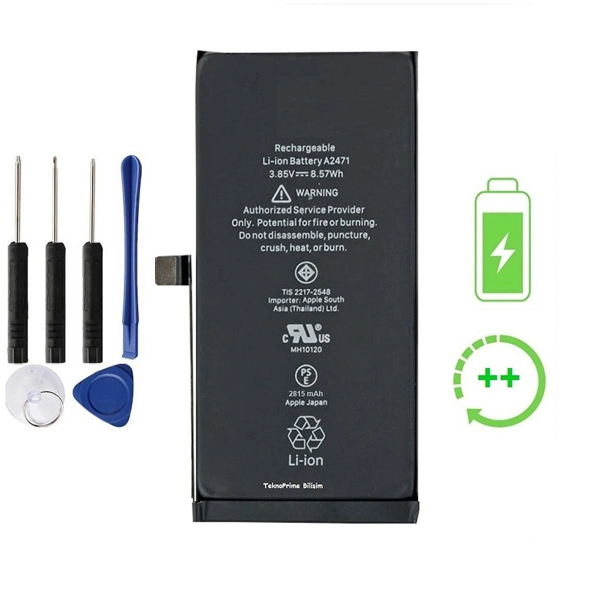 İphone 12 Pro İle Uyumlu Güclendirilmis İthal Pil Batarya