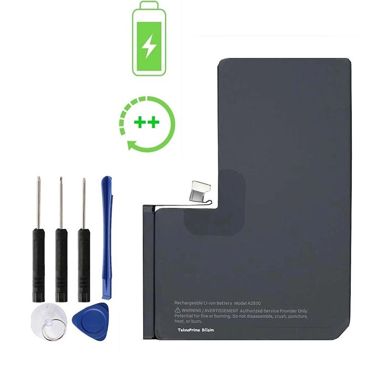İphone 14 Pro Max İle Uyumlu Güclendirilmis İthal Pil Batarya