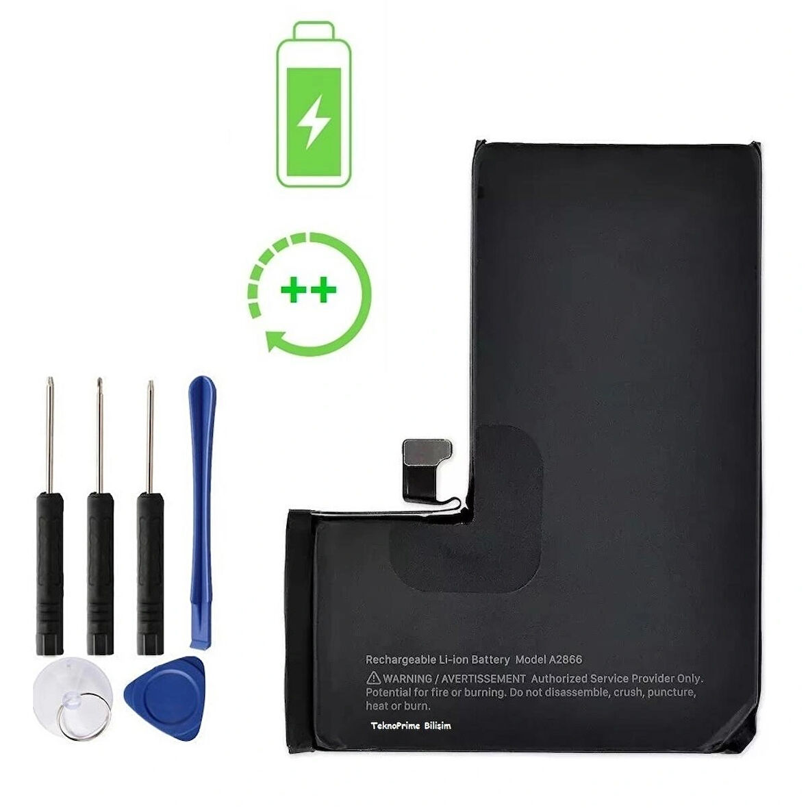 İphone 15 Pro İle Uyumlu Güclendirilmis İthal Pil Batarya