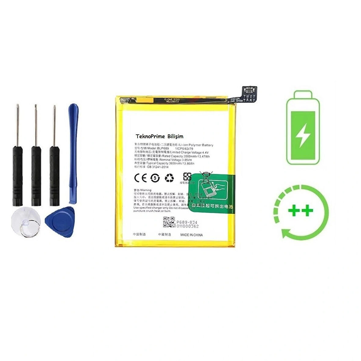 Oppo Rx17 Neo İle Uyumlu  Güclendirilmis İthal Pil Batarya BLP689