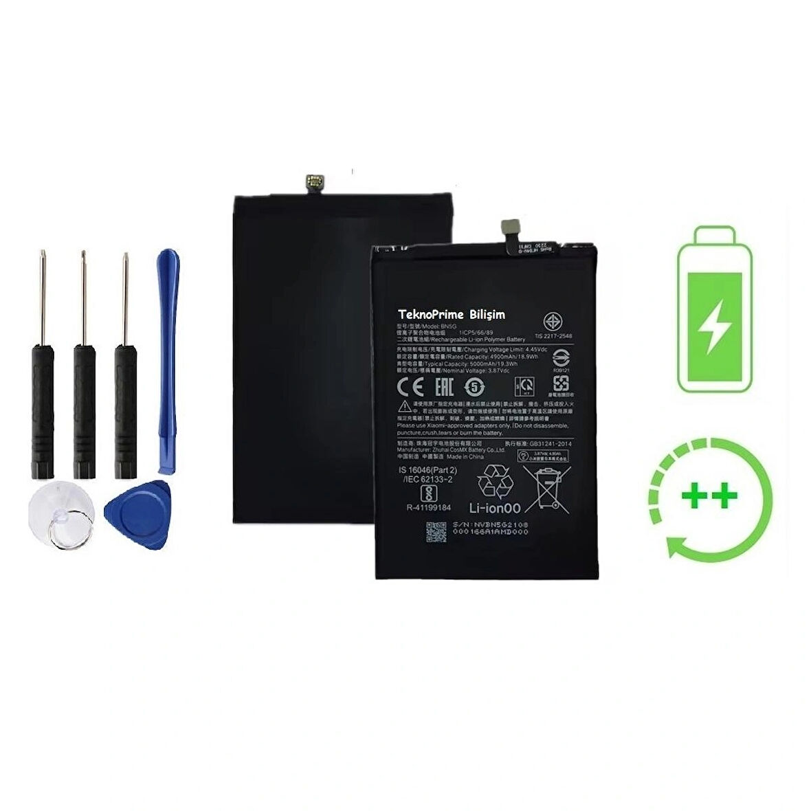 Xiaomi Redmi 10C İle Uyumlu Güclendirilmiş İthal Pil Batarya BN5G