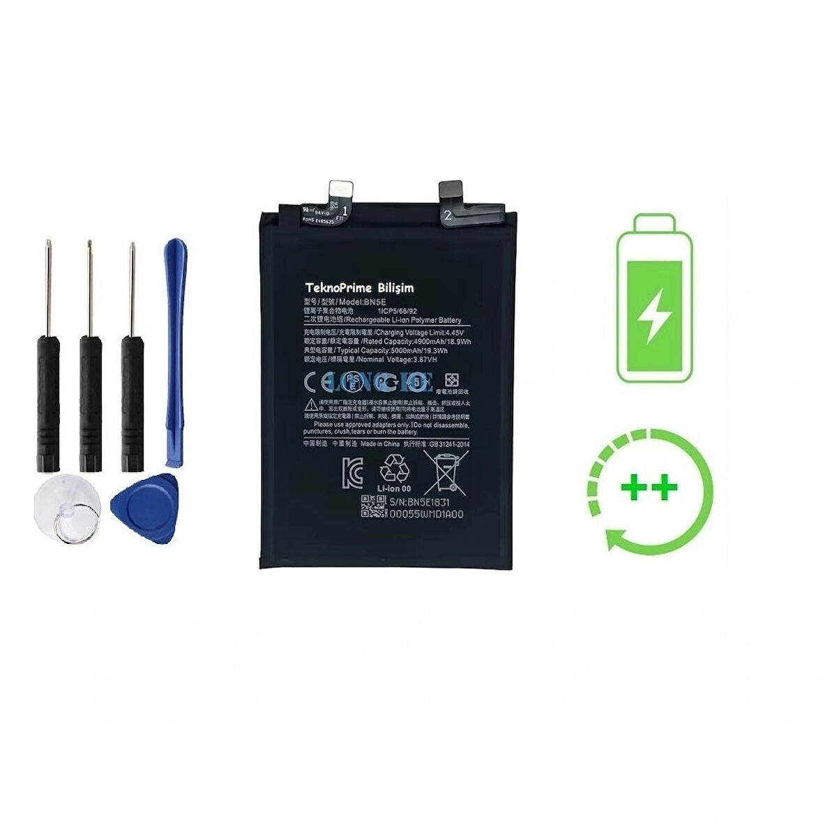 Xiaomi Redmi Note 11 Pro 4G İle Uyumlu Güclendirilmiş İthal Pil Batarya BN5E