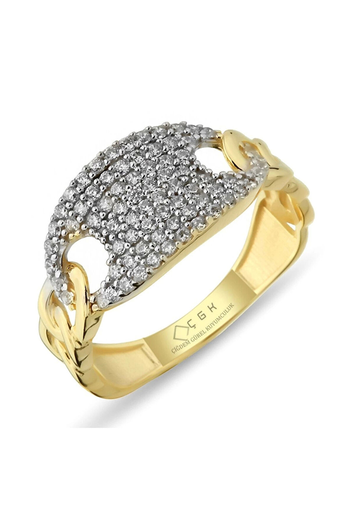 14 Ayar Taşlı Altın Yüzük