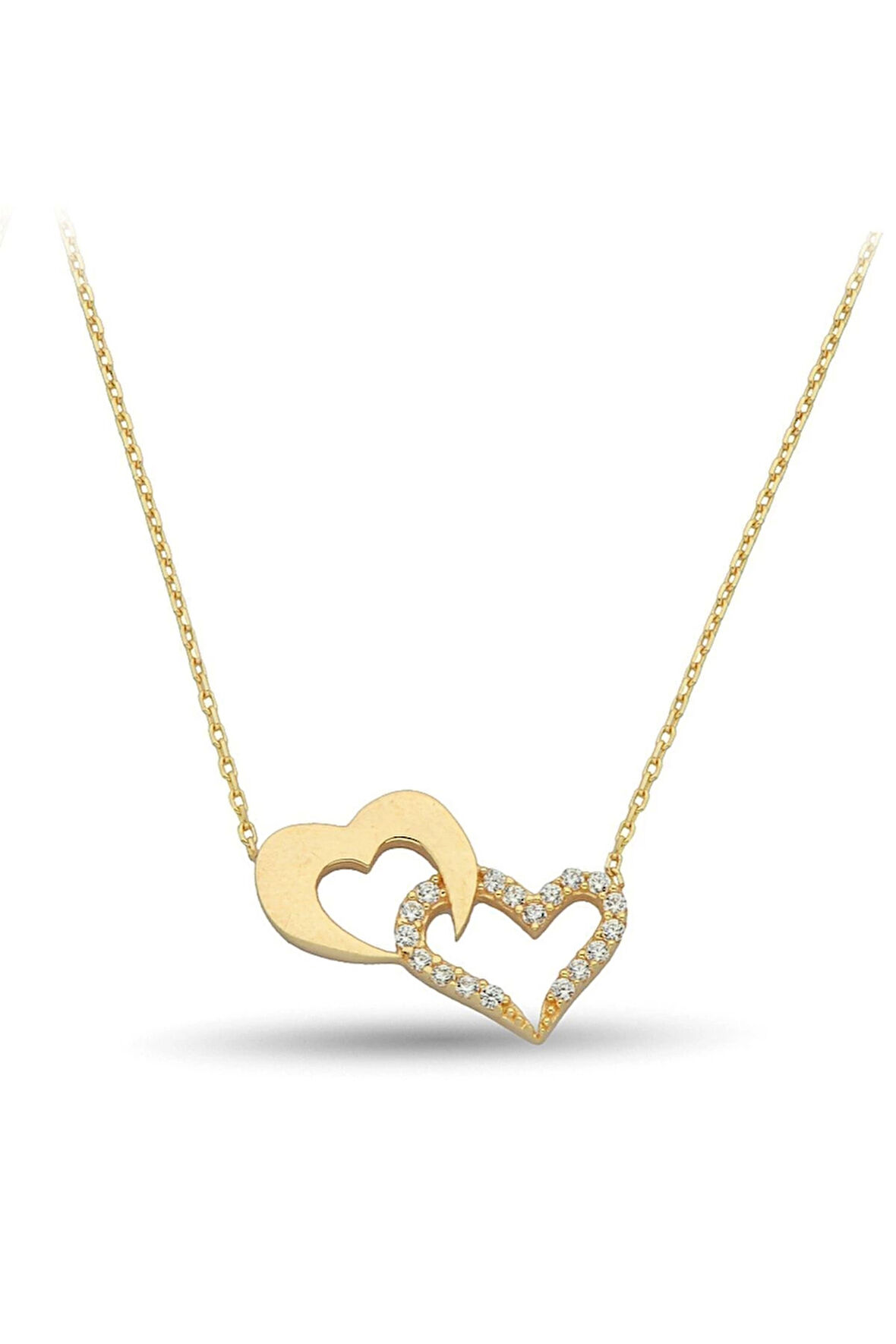 Sevgililer Günü Kalp Altın Kolye Zk0213