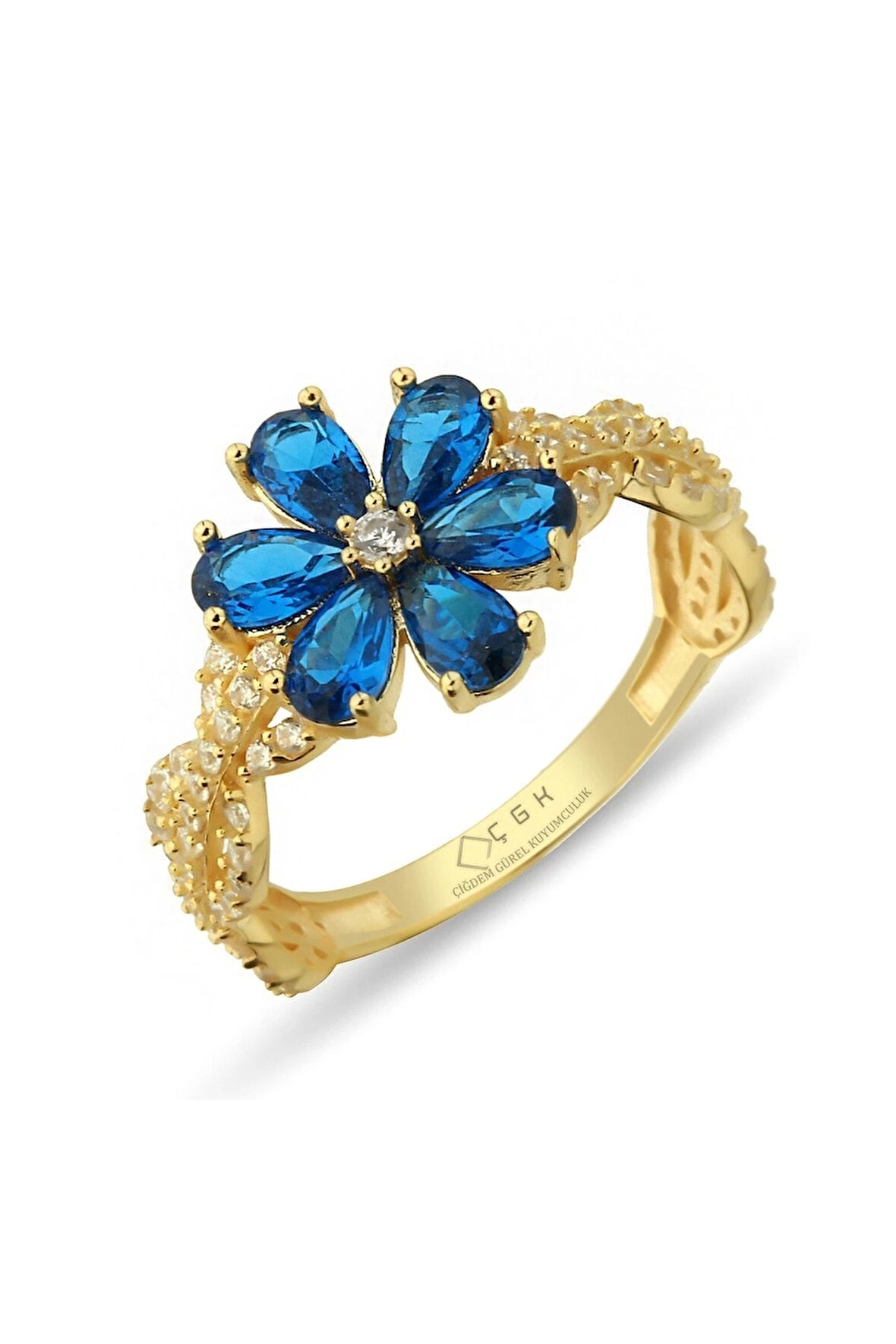 Çiçek Altın Yüzük Zy0209