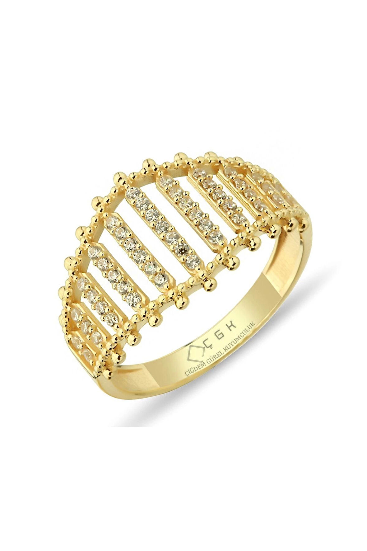 Taşlı Altın Yüzük Zy0210