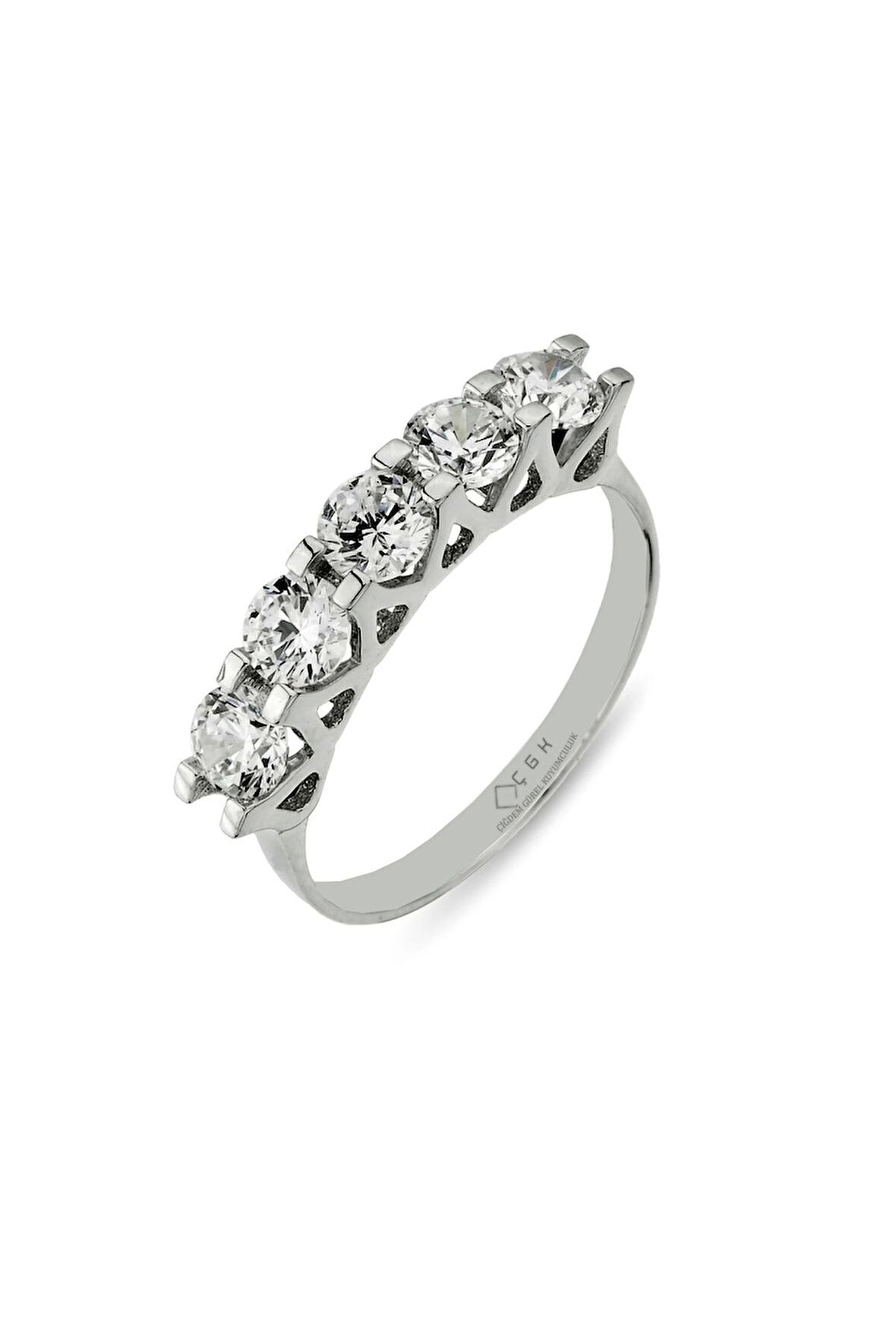 5 Taş Altın Yüzük