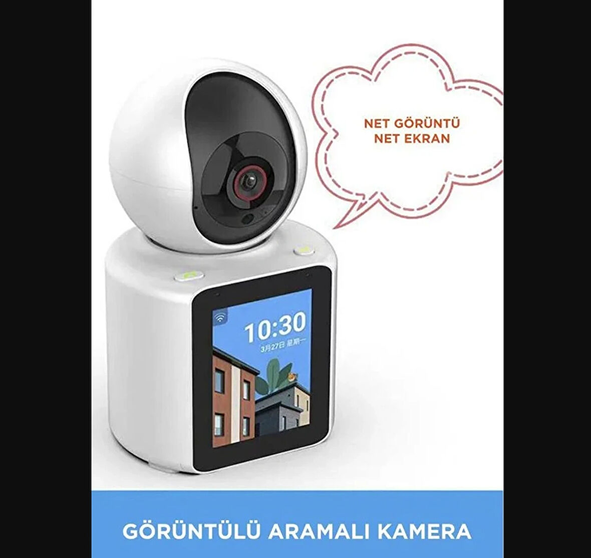 Monitörlü Smart Ip Full Hd 360° Akıllı Güvenlik Kamerası Bebek Kamerası