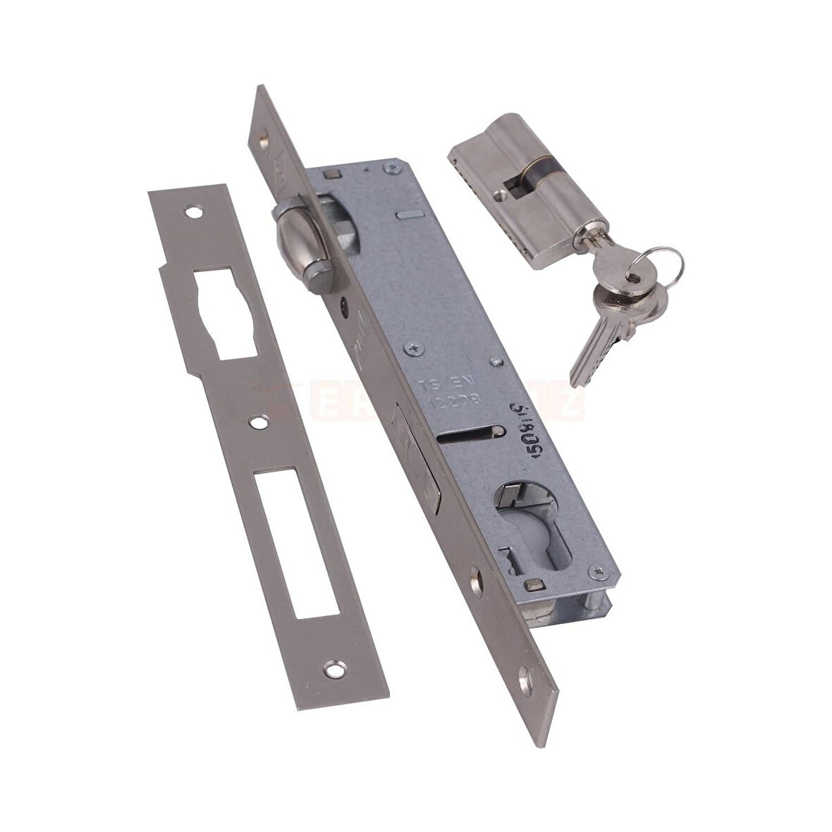 Kale 155 U 25 mm Silindirli Makaralı Kilit Nikel