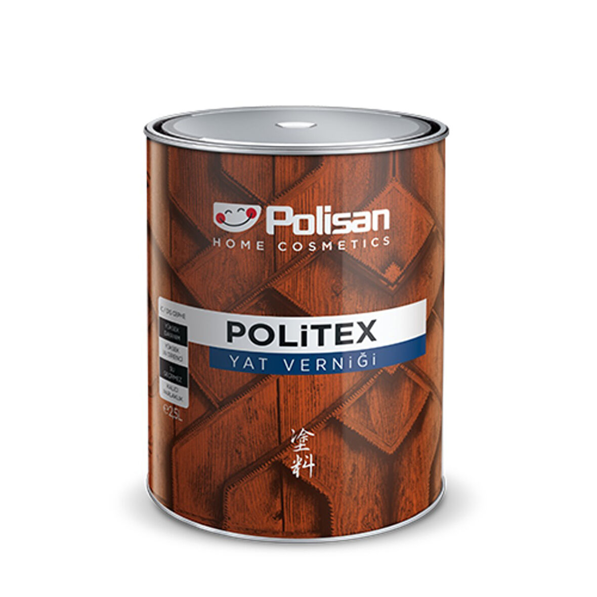 Polisan Politex Yat Verniği Yat Vernik 2,5 Lt Parlak Şeffaf