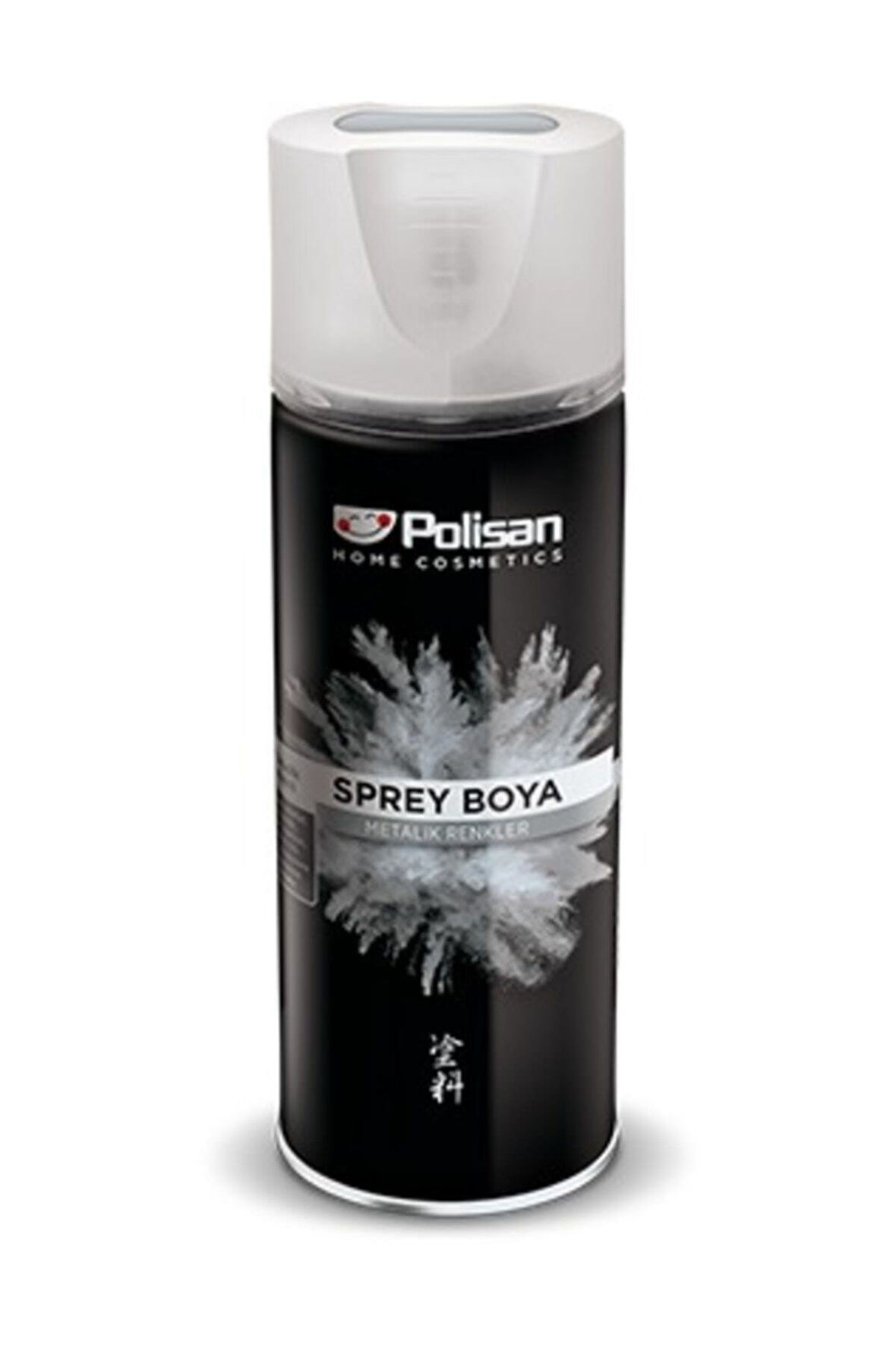 Polisan Metalik Sprey Siyah 400 ML.