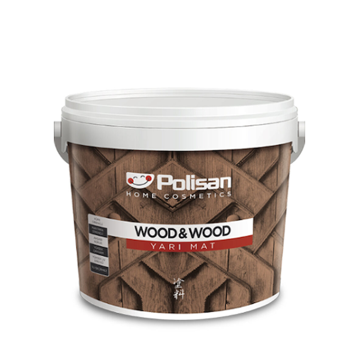 Polisan Wood&Wood Anti Aging Ahşap Verniği Yarı Mat Su Bazlı Şeffaf 0,75 lt