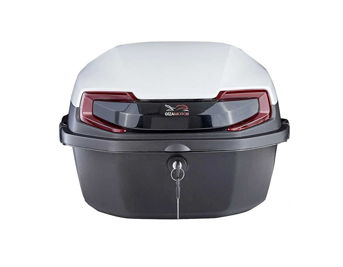 MOTOSİKLET ÇANTASI 33 LT METALİK BEYAZ