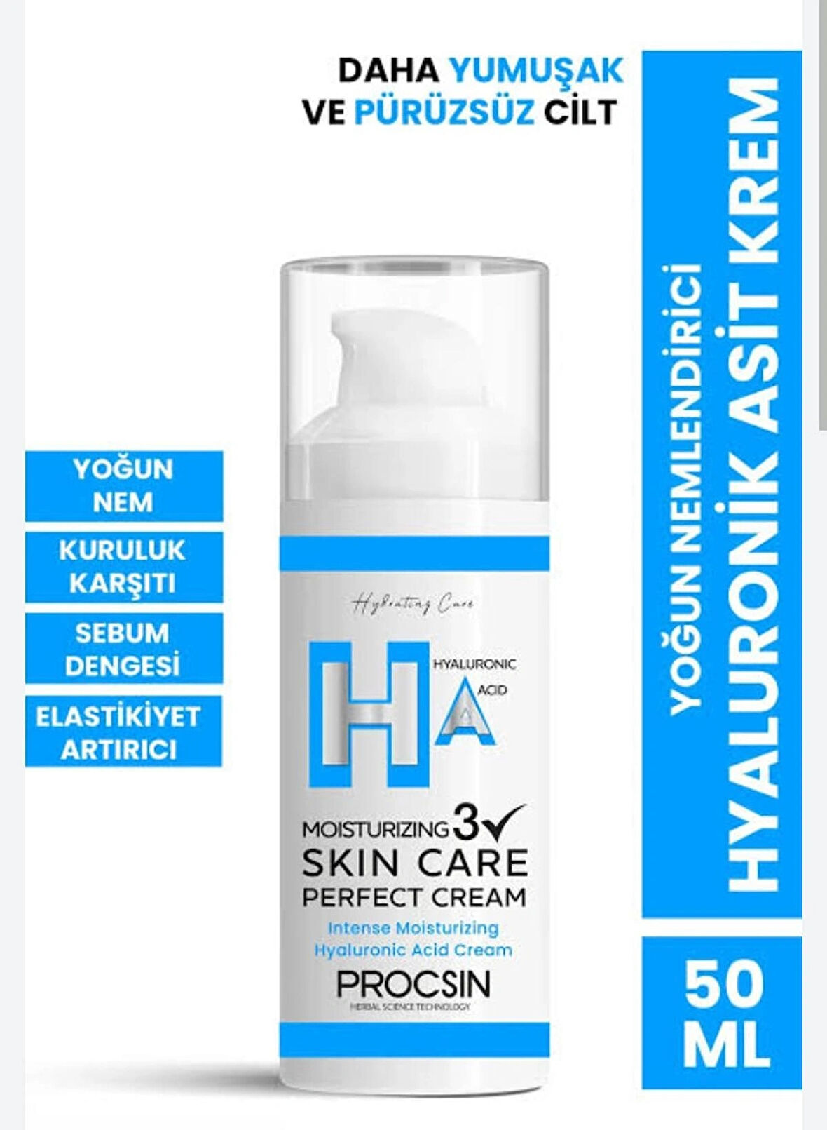 PROCSIN Yoğun Nemlendirici Hyaluronik Asit Krem 50 ML