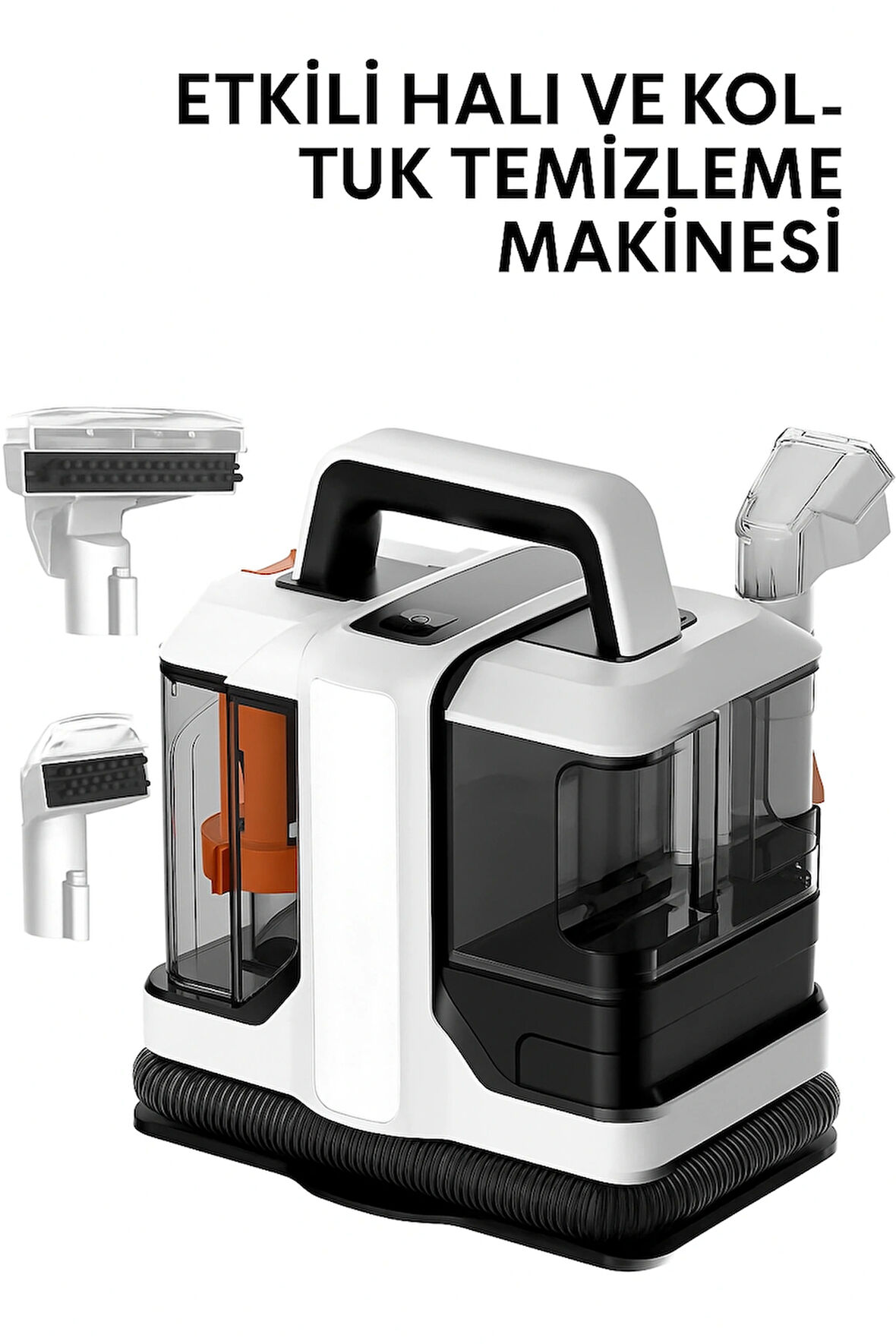 Profesyonel Koltuk Temizleyici Makine – Çift Su Hazneli, Kompakt Tasarım