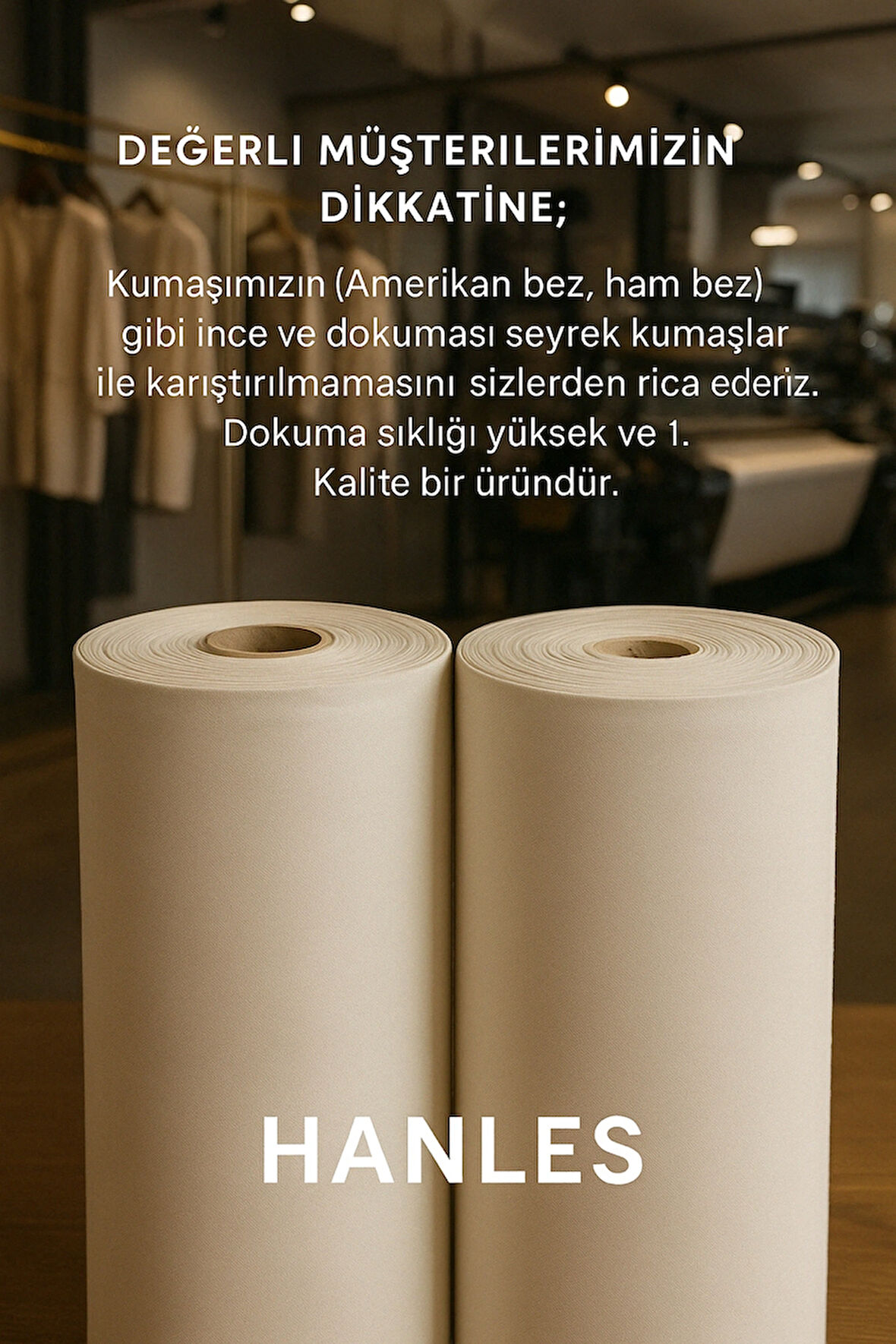 1. Kalite Lüx Gabardin Metrelik Kumaş - Pamuklu - Kırık Beyaz - Masa Örtüsü - Runner - Çanta - Punch