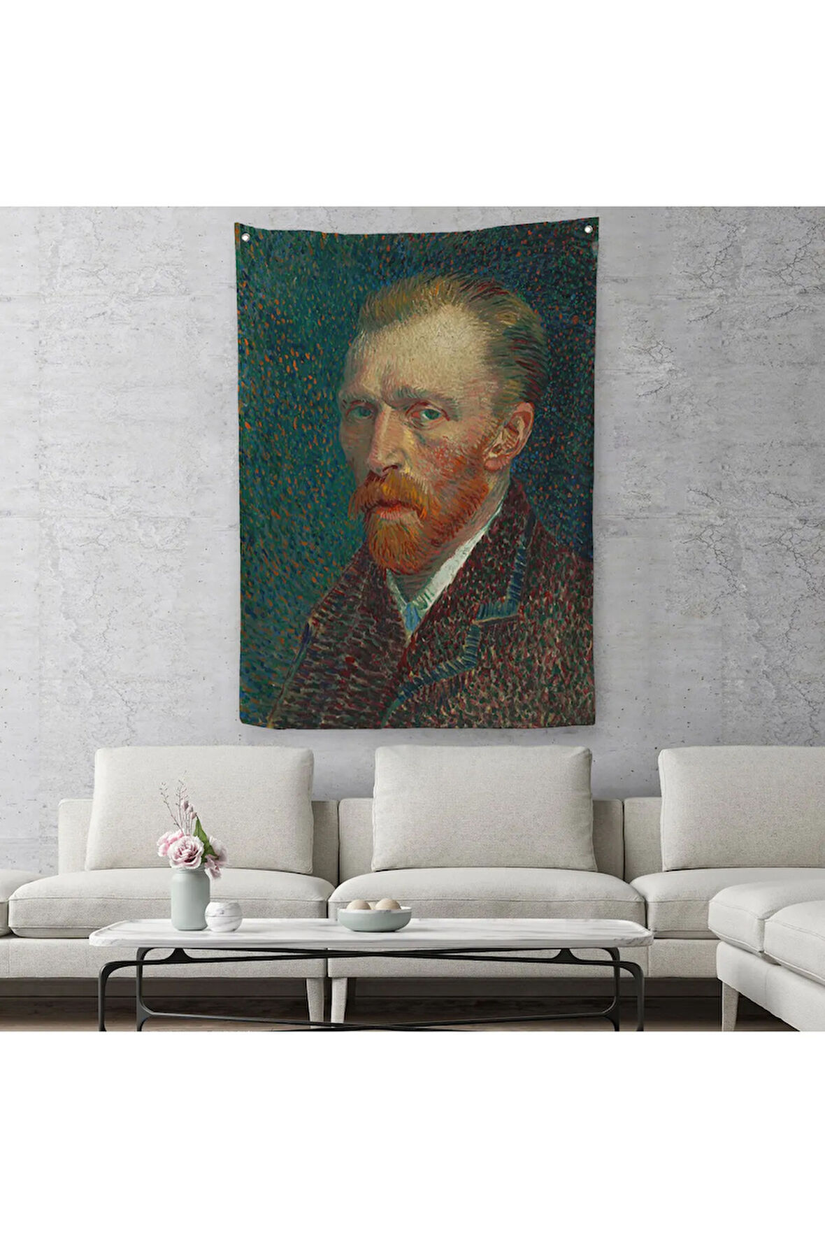 Vincent Van Gogh'un Portresi 1887 Duvar Örtüsü - Halısı-5114