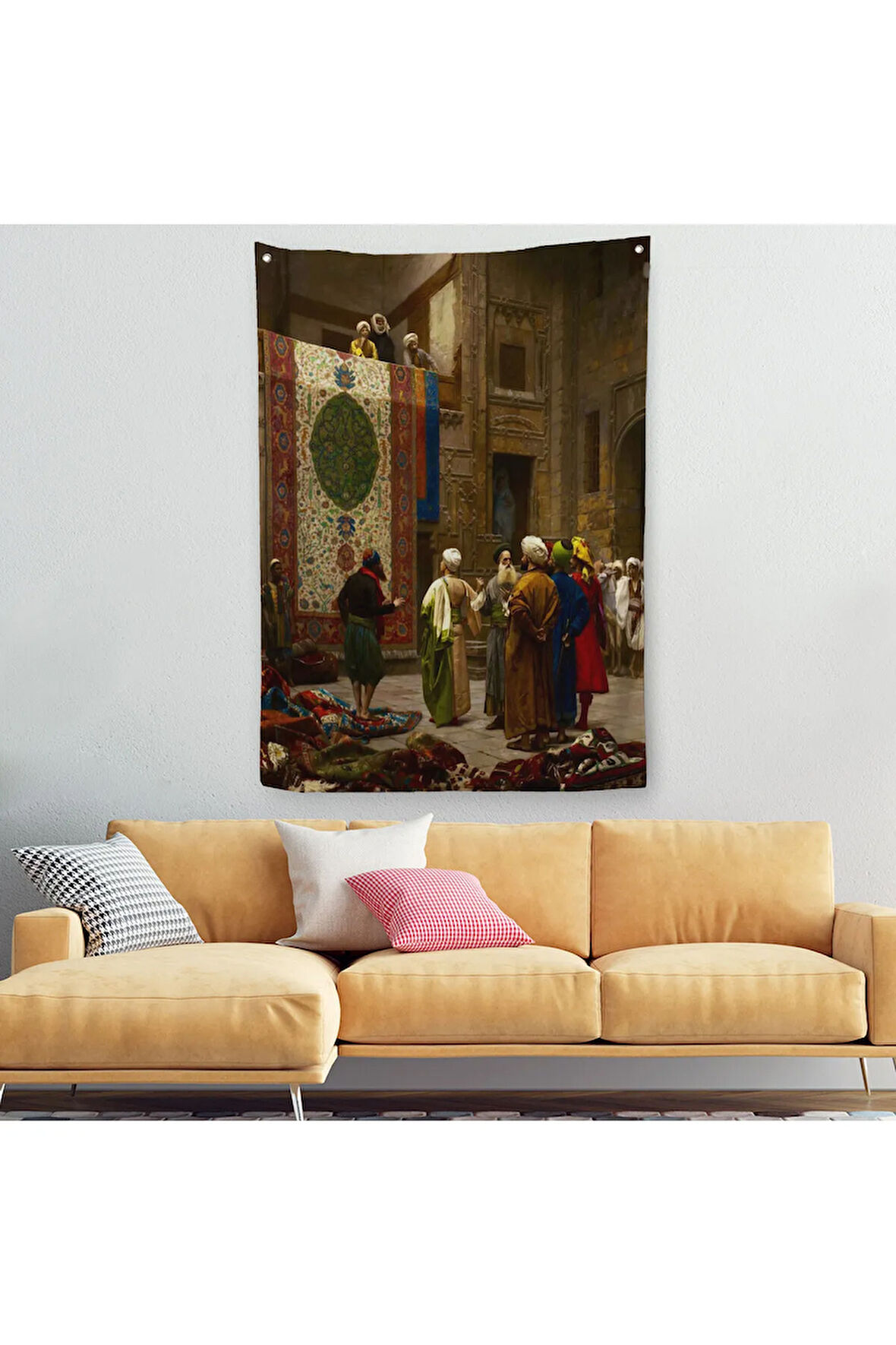 Osman Hamdi Bey'in Halı Tüccarı İsimli Eseri Duvar Örtüsü - Halısı-5123