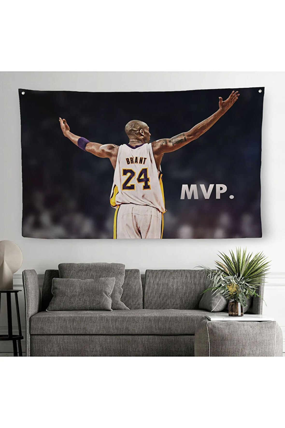 Kobe Bryant Los Angeles Lakers Kanvas Duvar Örtüsü-Halısı / Black Mamba-5152