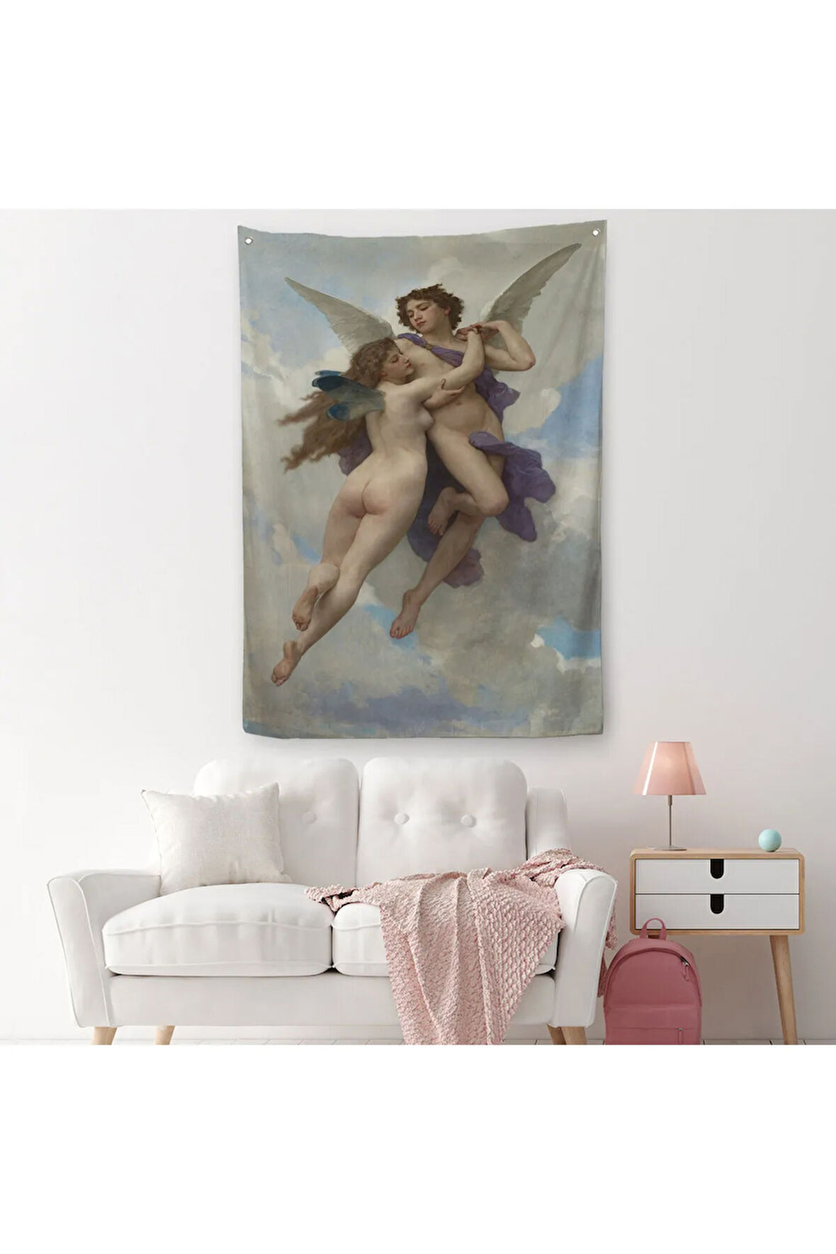 William Adolphe Bouguereau Tarafından 1890 Yılında Yapılmış Duvar Örtüsü - Halısı-5237