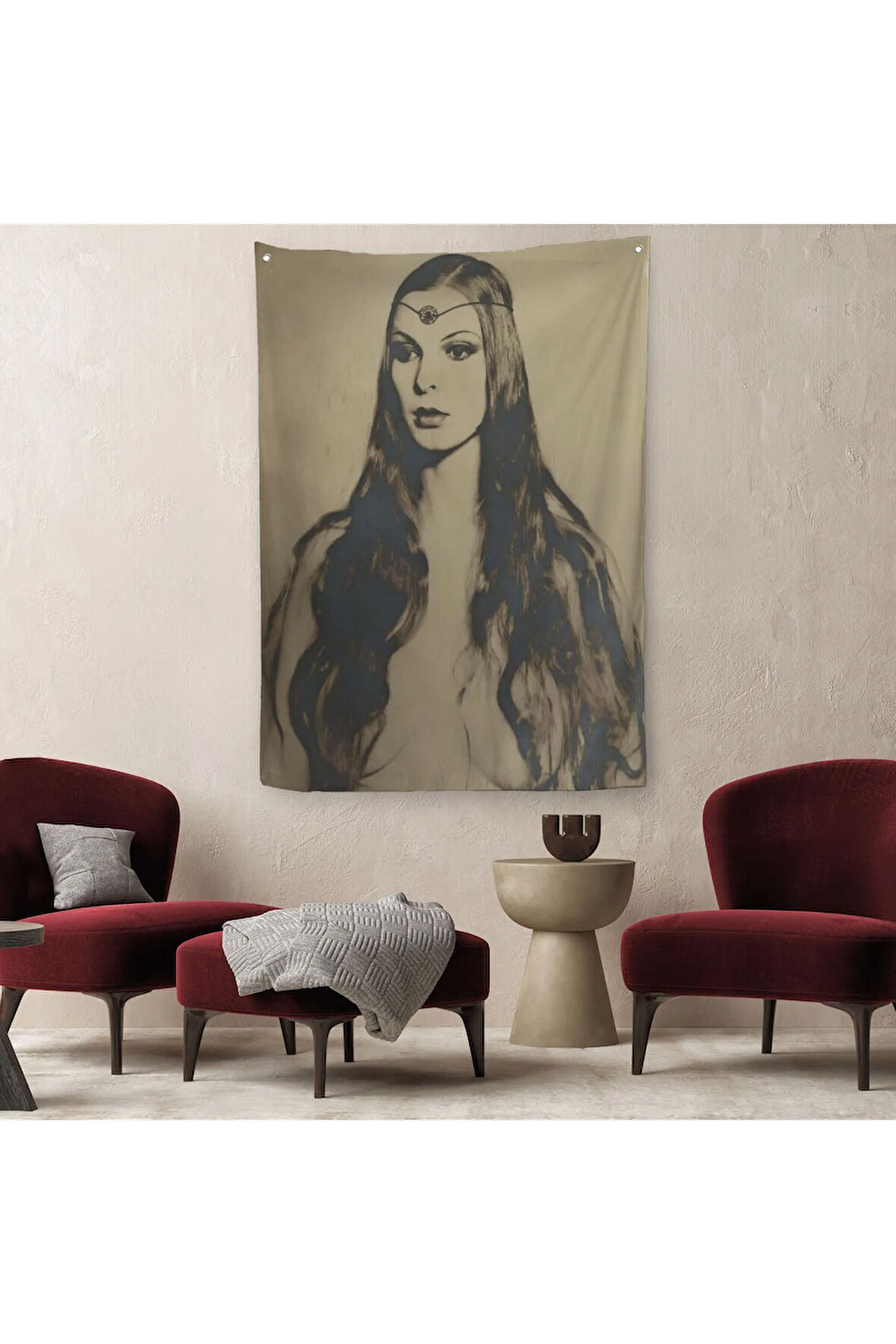 William Mortensen Circe Bir Sihir Tanrıçası Duvar Örtüsü - Halısı-5262