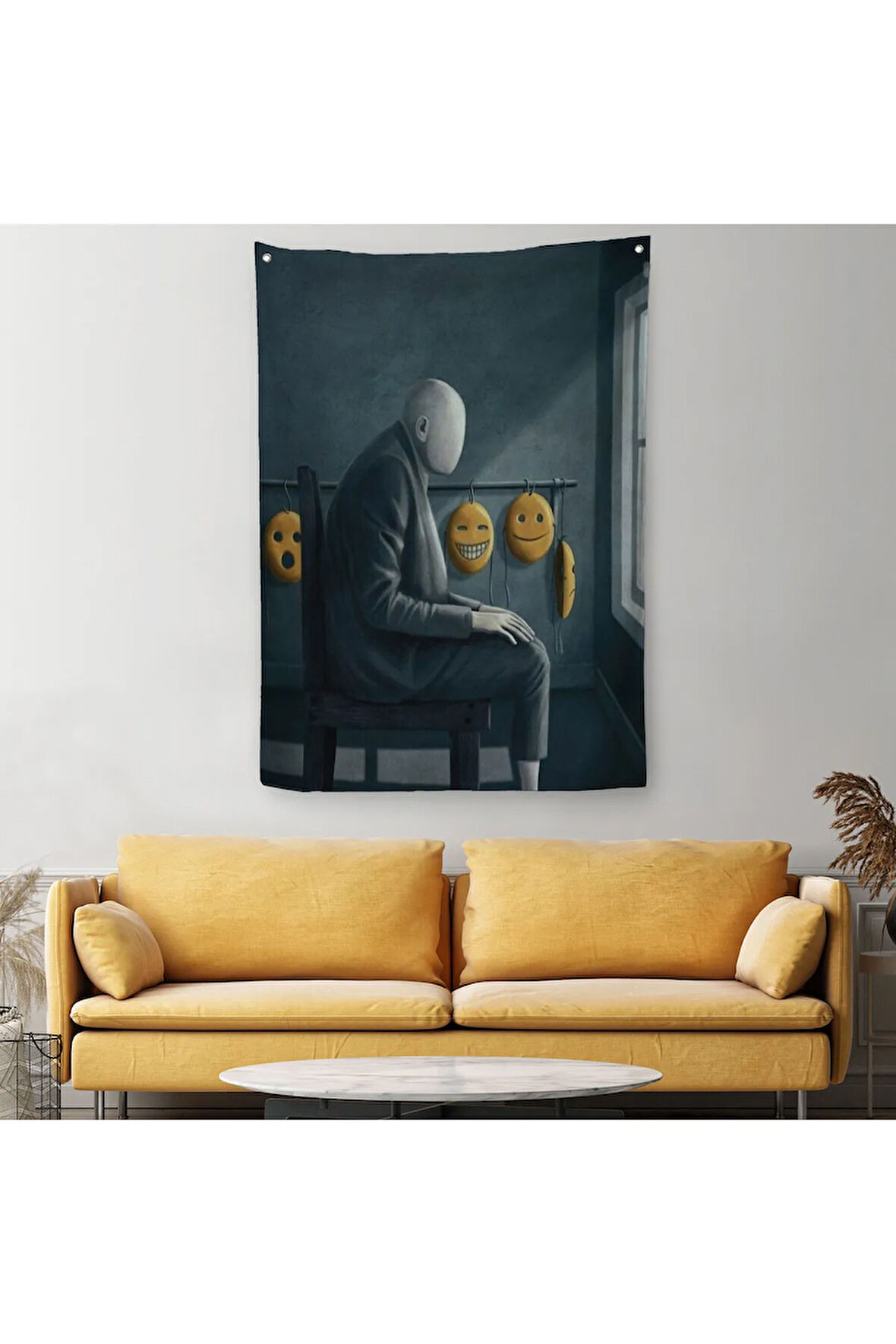 Gerçeküstü Psikolojik Trans Duvar Örtüsü - Halısı-5299