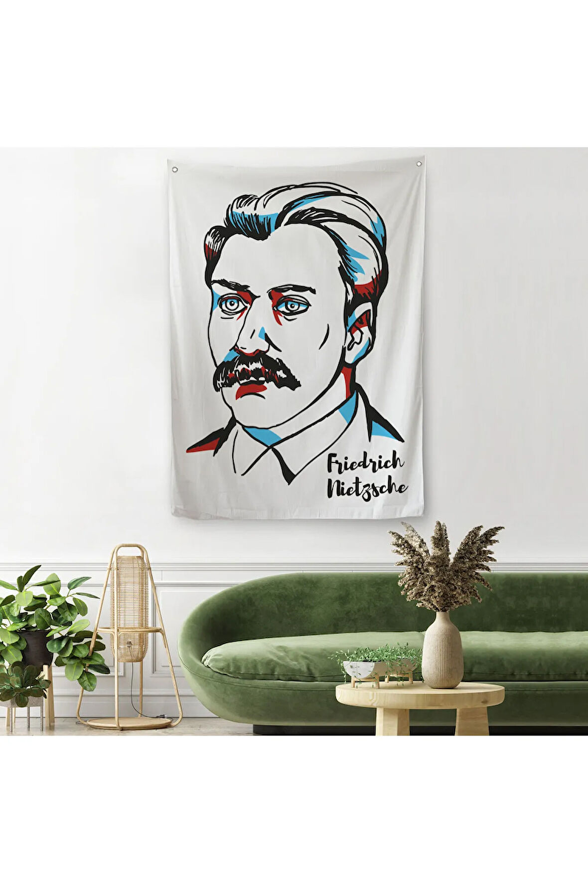 Friedrich Nietzsche Dekoratif Duvar Örtüsü - Halısı-5920
