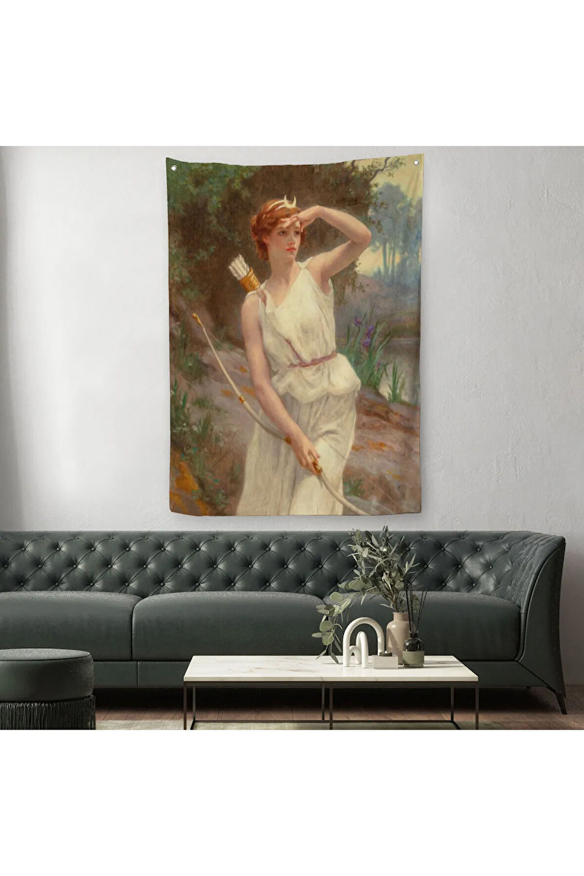 Guillamume Seignac Diana Roma Mitolojisinde Av Tanrıçası Duvar Örtüsü - Halısı-6056