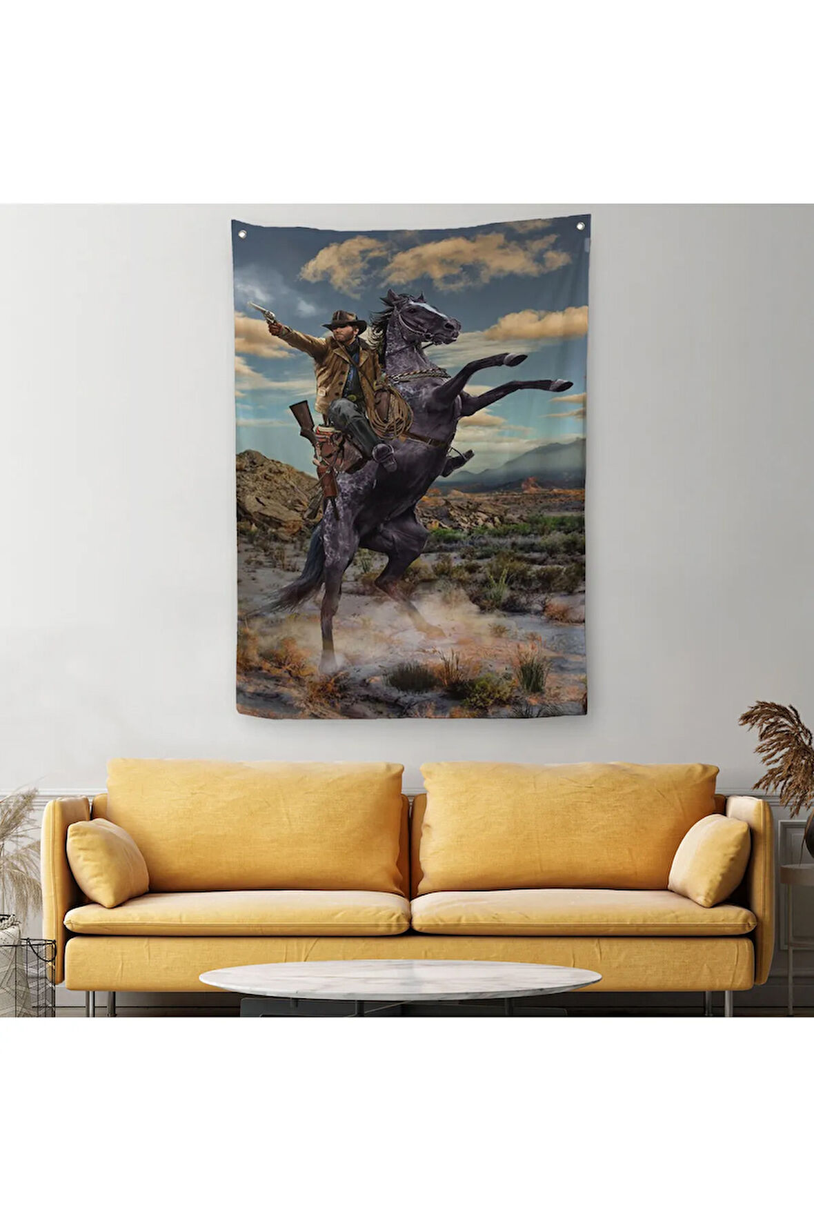 Amerikan Kovboyu Dekoratif Duvar Örtüsü - Halısı-6124