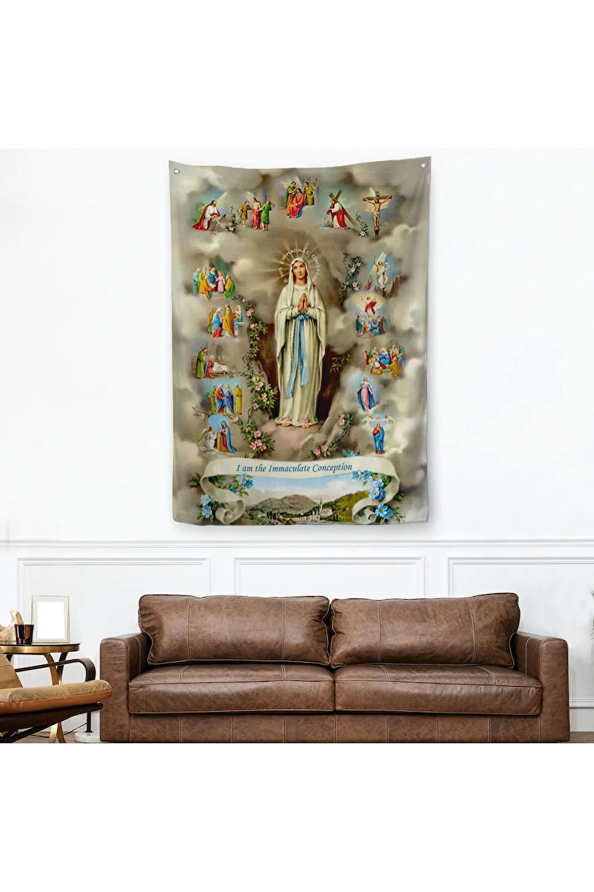 Hristiyan Doğum Duvar Örtüsü - Halısı-6125