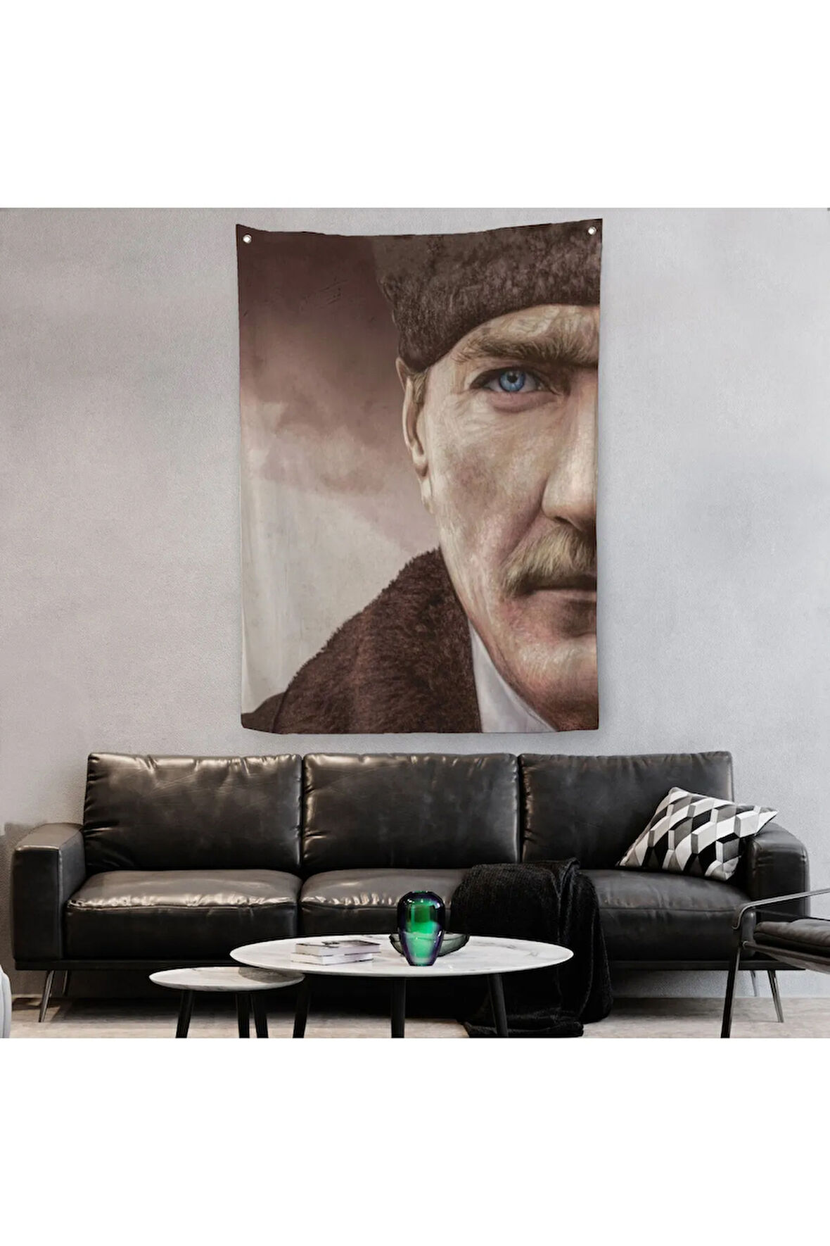 Mustafa Kemal Atatürk Dekoratif Duvar Örtüsü - Halısı -6166