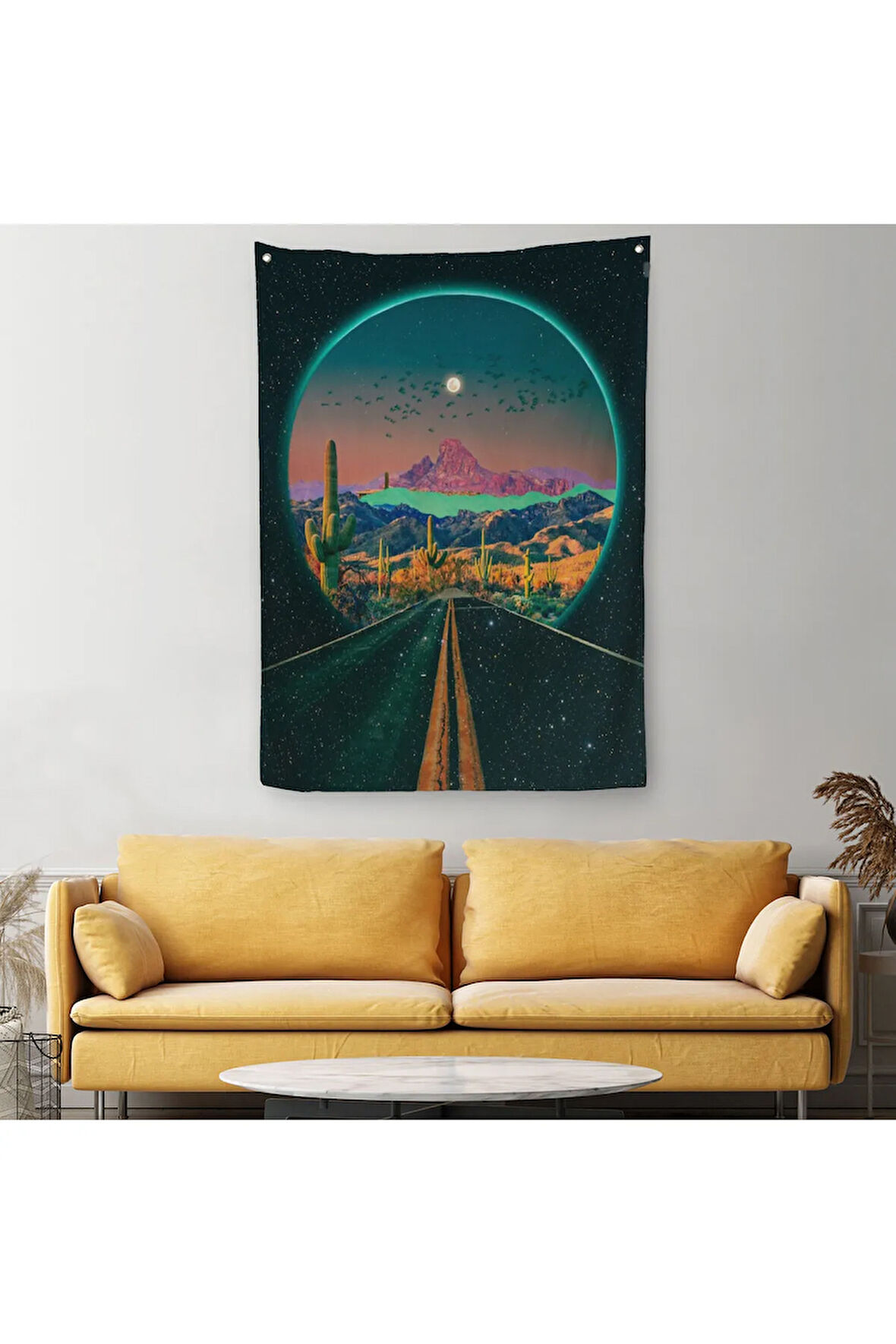 Sürreal Colorado Yol Manzarası Dekoratif Duvar Örtüsü - Halısı-6207