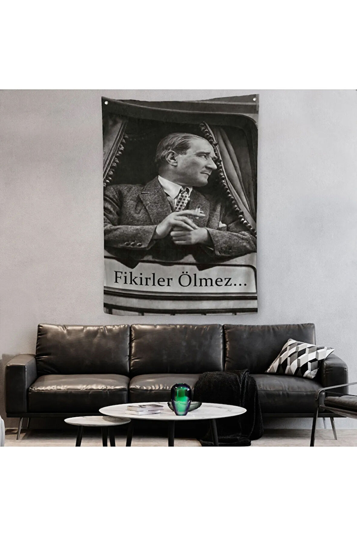 Atatürk'ün Doğu Ekspresinde Fotoğrafı Duvar Örtüsü - Halısı-6222