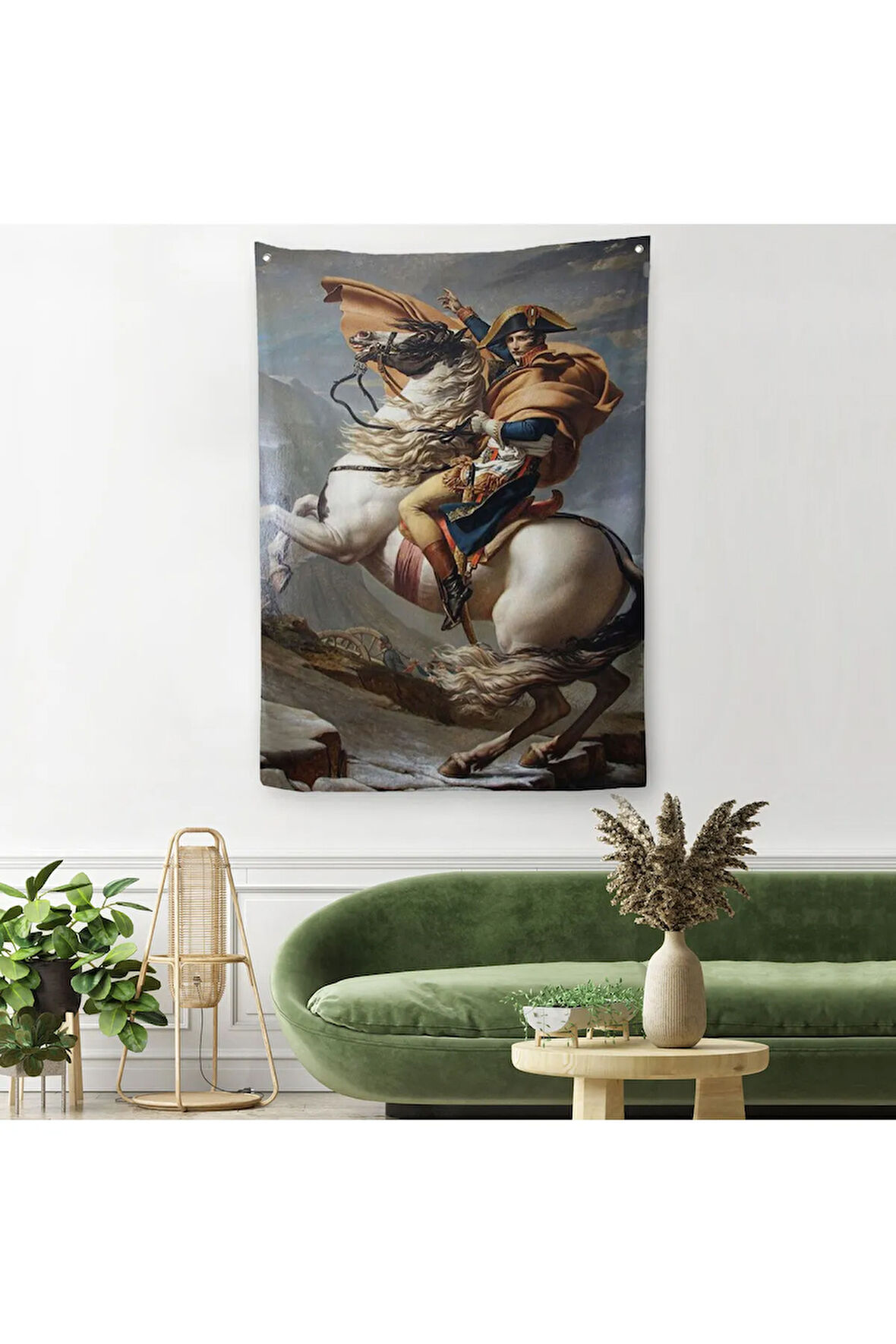 Bonaparte Franchissant le Grand-Saint-Bernard Duvar Örtüsü - Halısı-6296