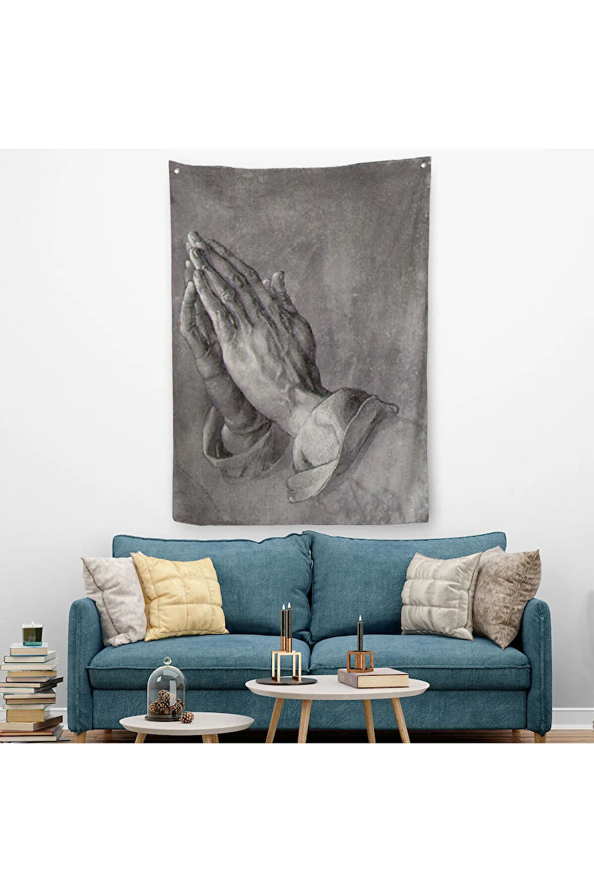 Dua Eden Eller Duvar Örtüsü-Halısı, Albrecht Dürer Praying Hands-6342