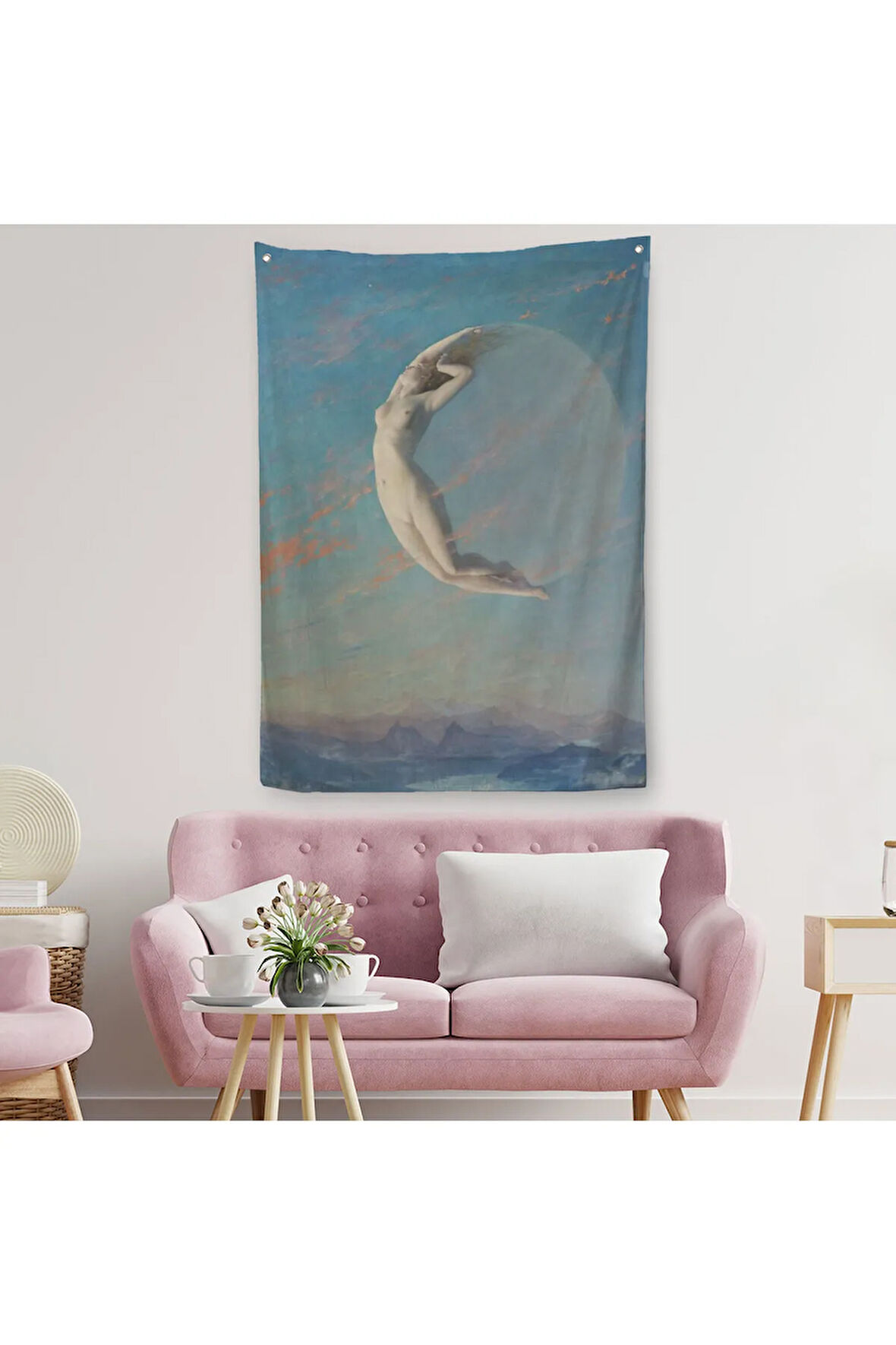 Fransız Ressam Albert Aublet’in “Selene” Adlı Duvar Örtüsü-Halısı-6345