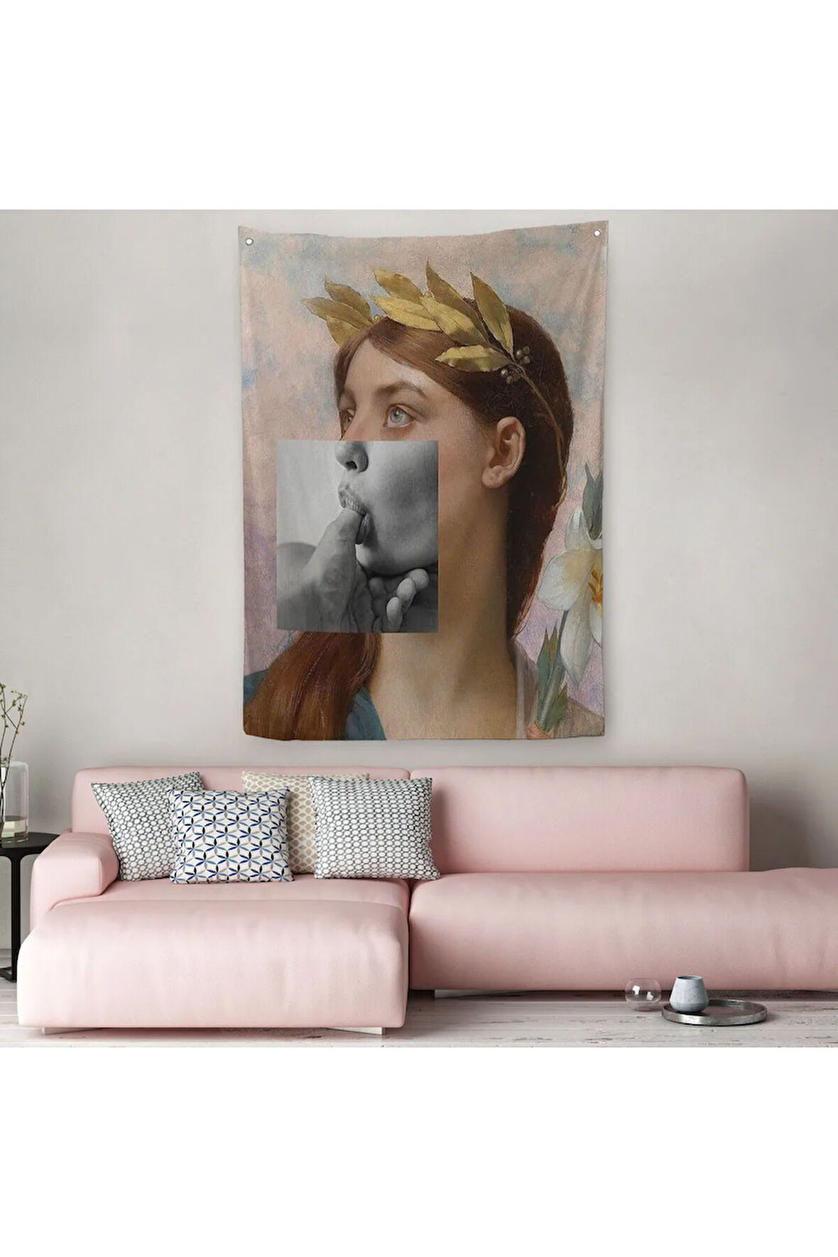 Antik Yunan Rönesans Komik Duvar Örtüsü-Halısı -6366