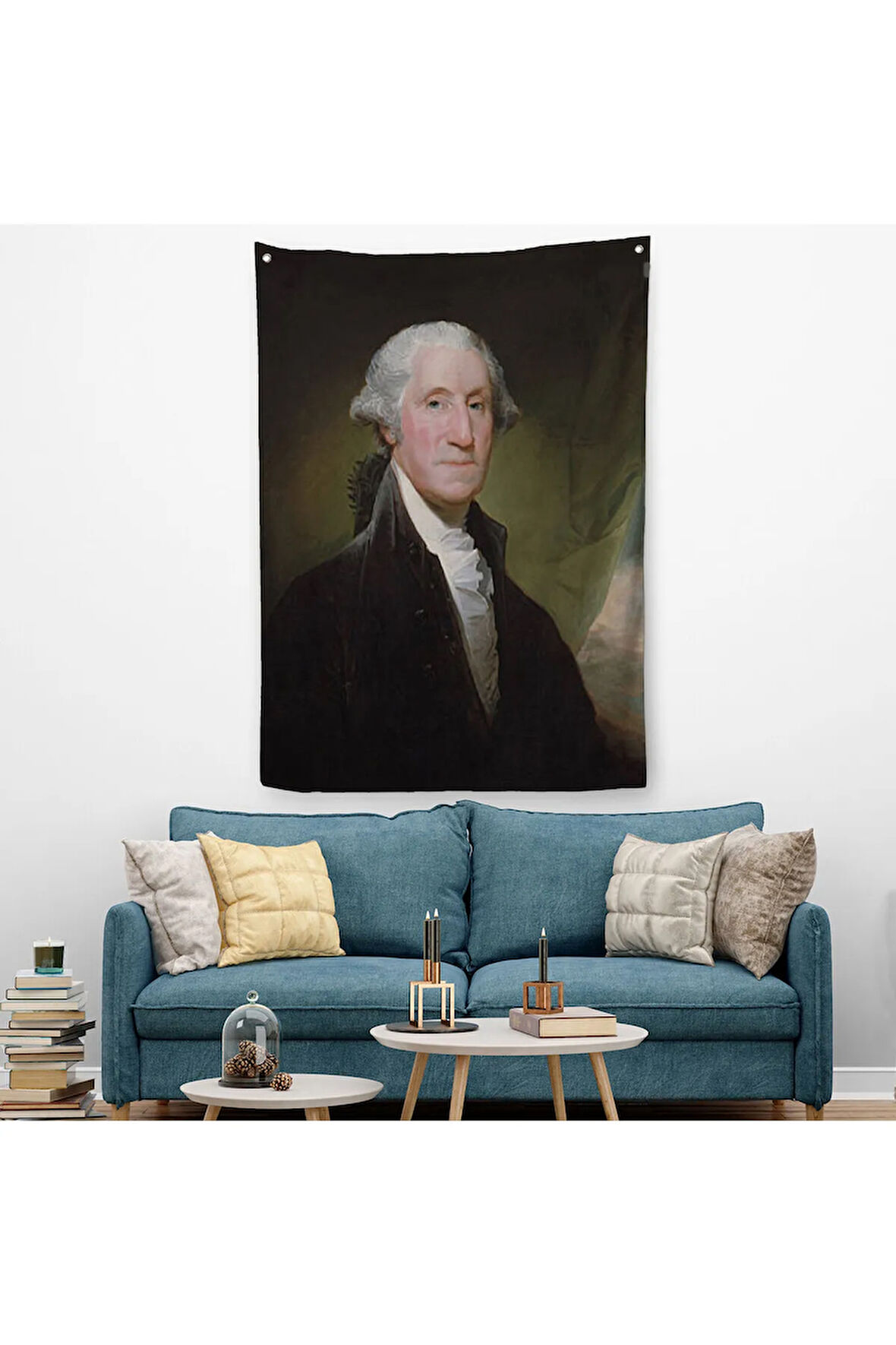 Amerika Birleşik Devletleri Kurucusu George Washington Duvar Örtüsü-Halısı-6411