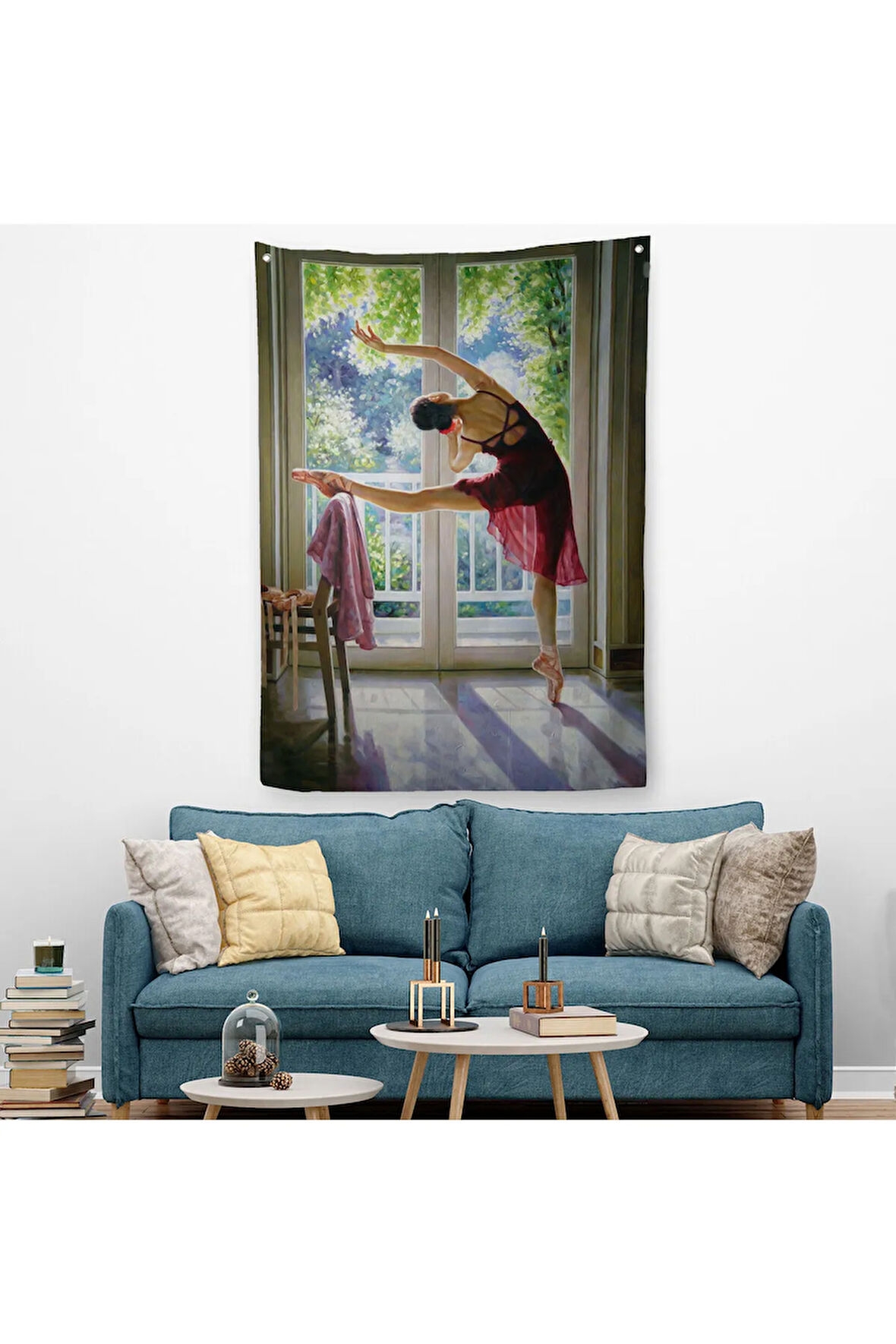 Bale Yapan Dansçı Kadın Duvar Örtüsü-Halısı-6428