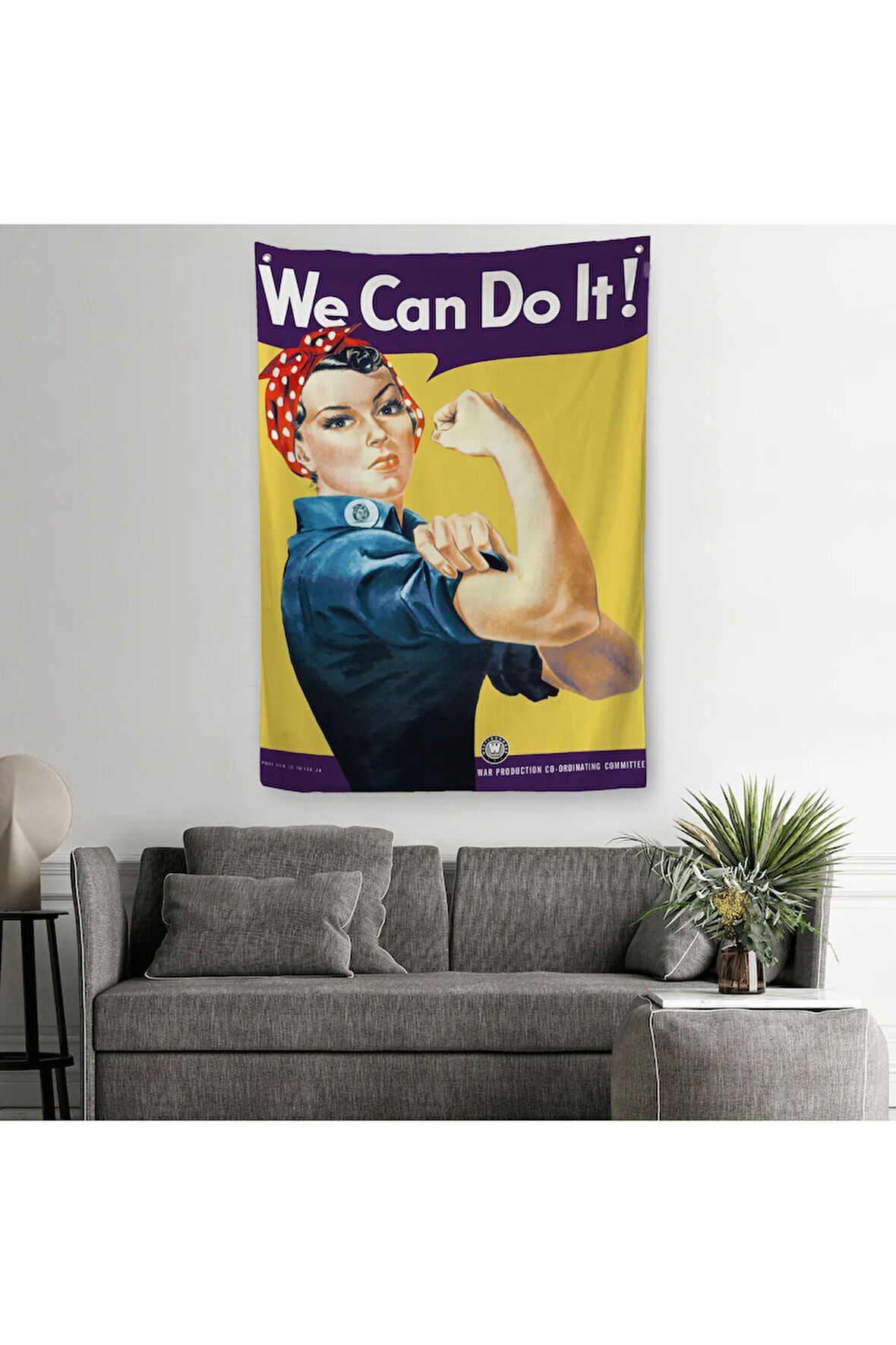 We Can Do İt Duvar Örtüsü-Halısı-6430